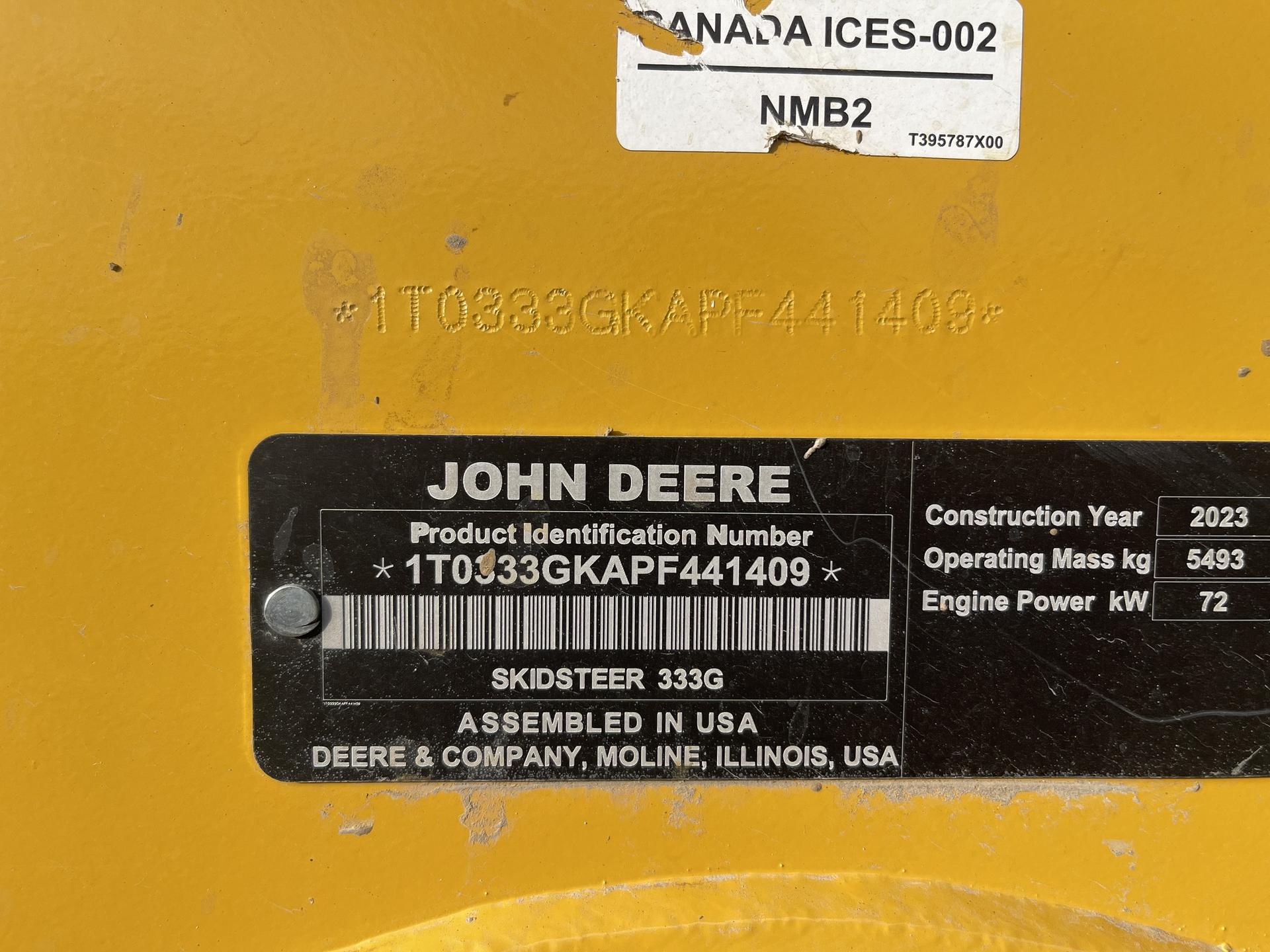 2023 John Deere 333G