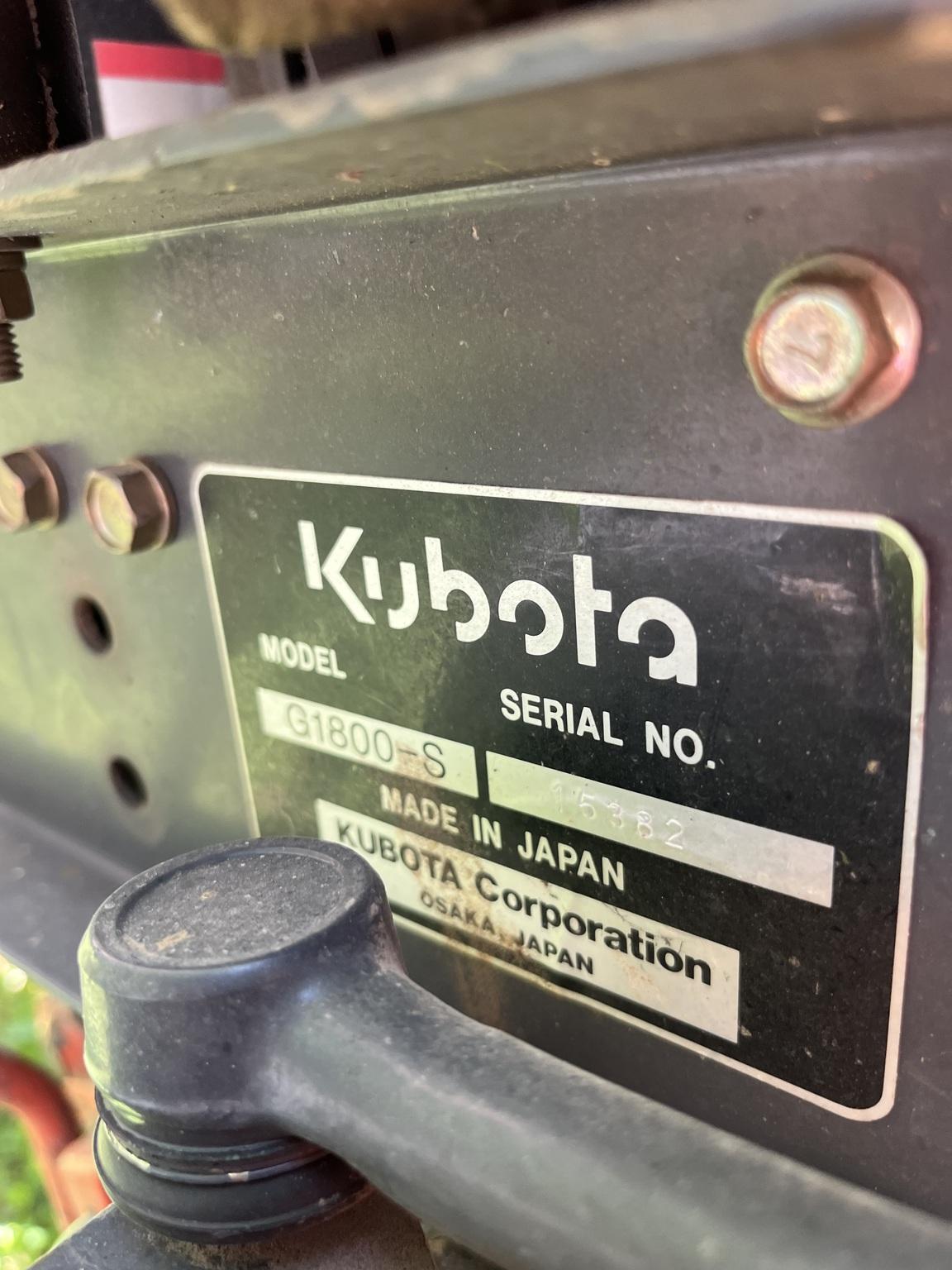 1992 Kubota G1800-S