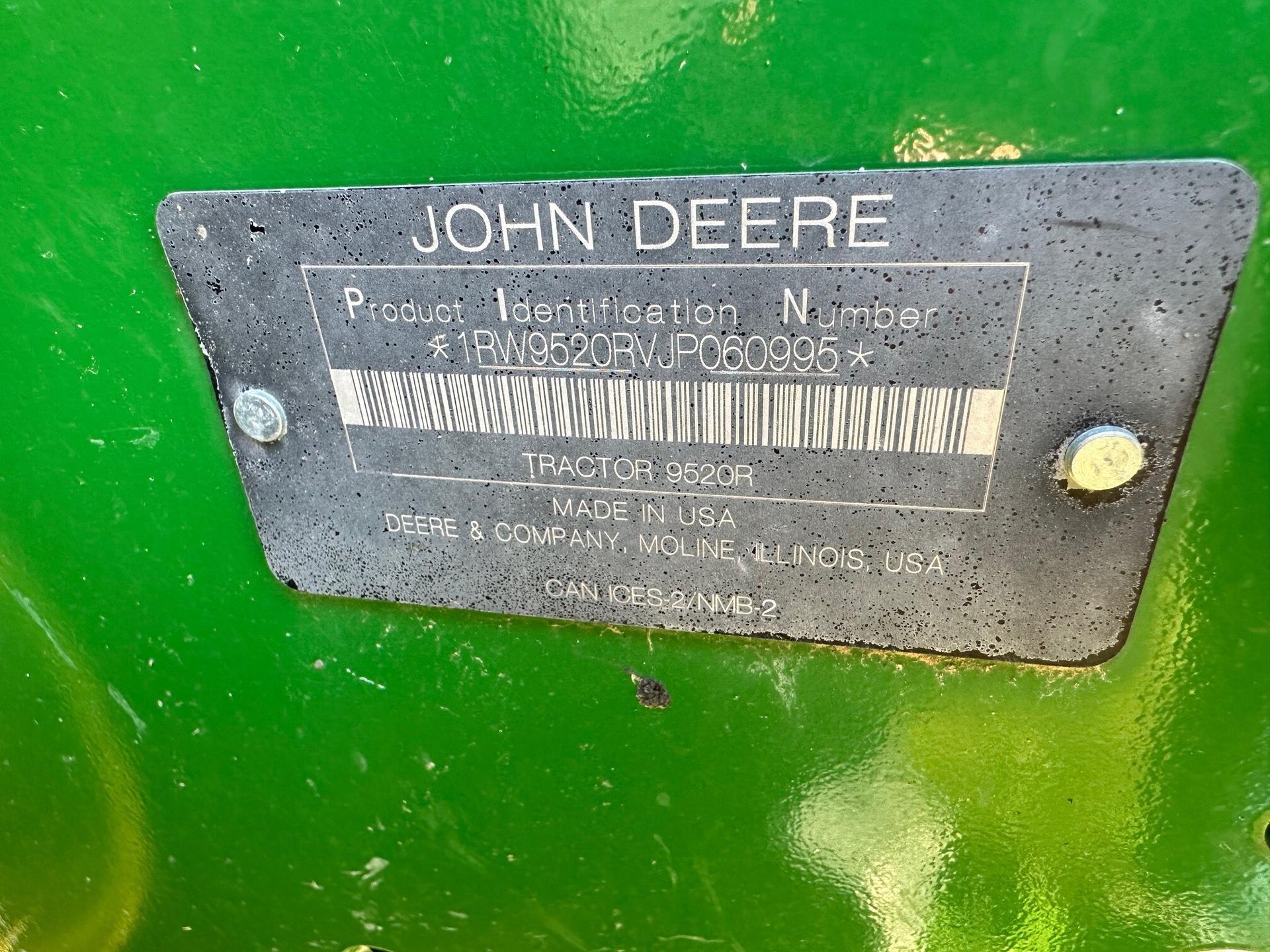 2018 John Deere 9520R