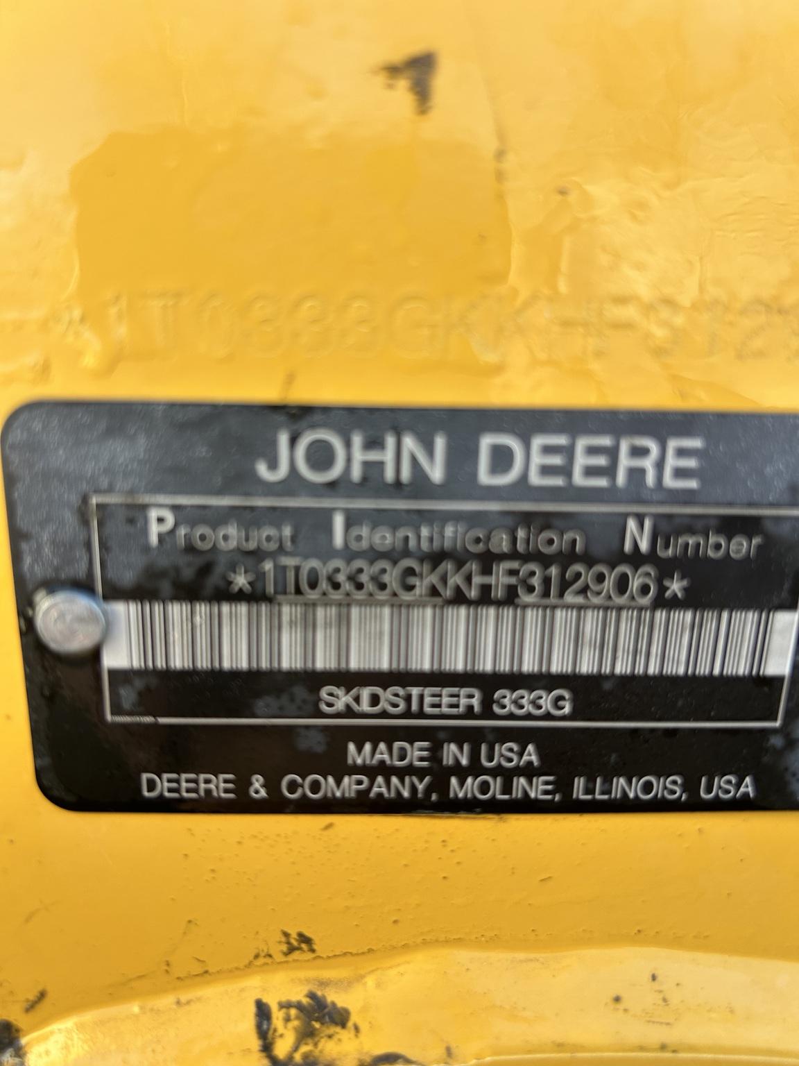 2017 John Deere 333G Image