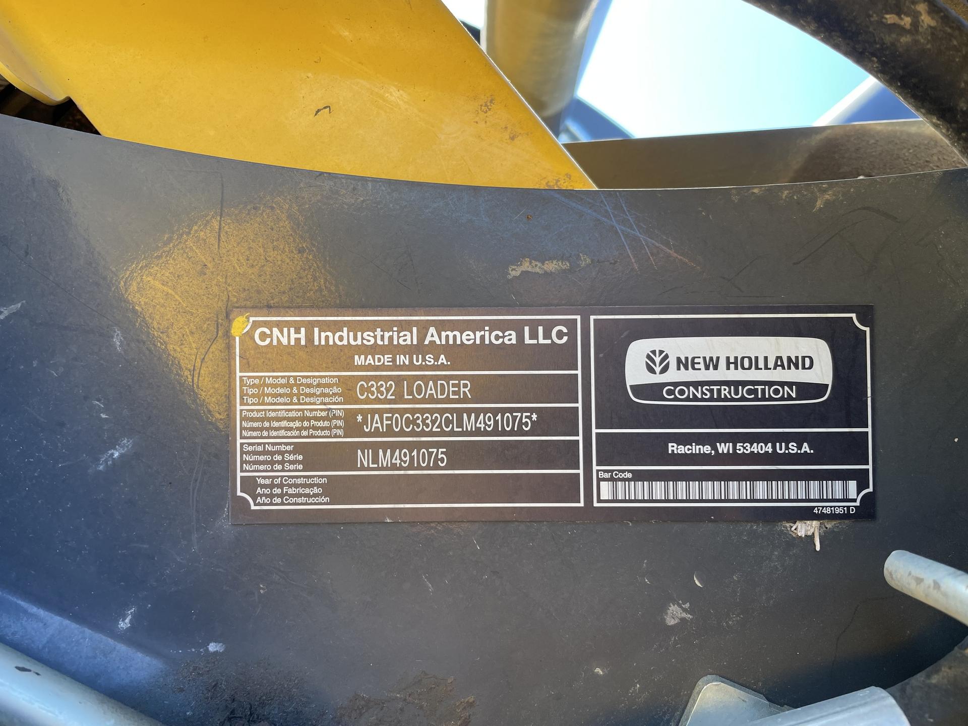 2021 New Holland C332