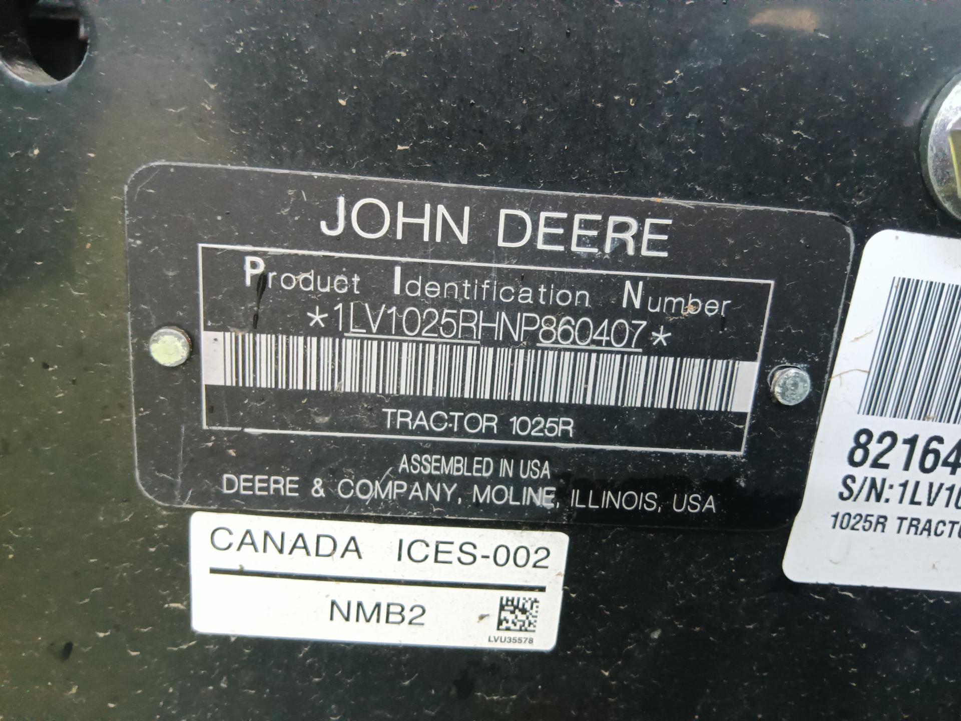 2023 John Deere 1025R