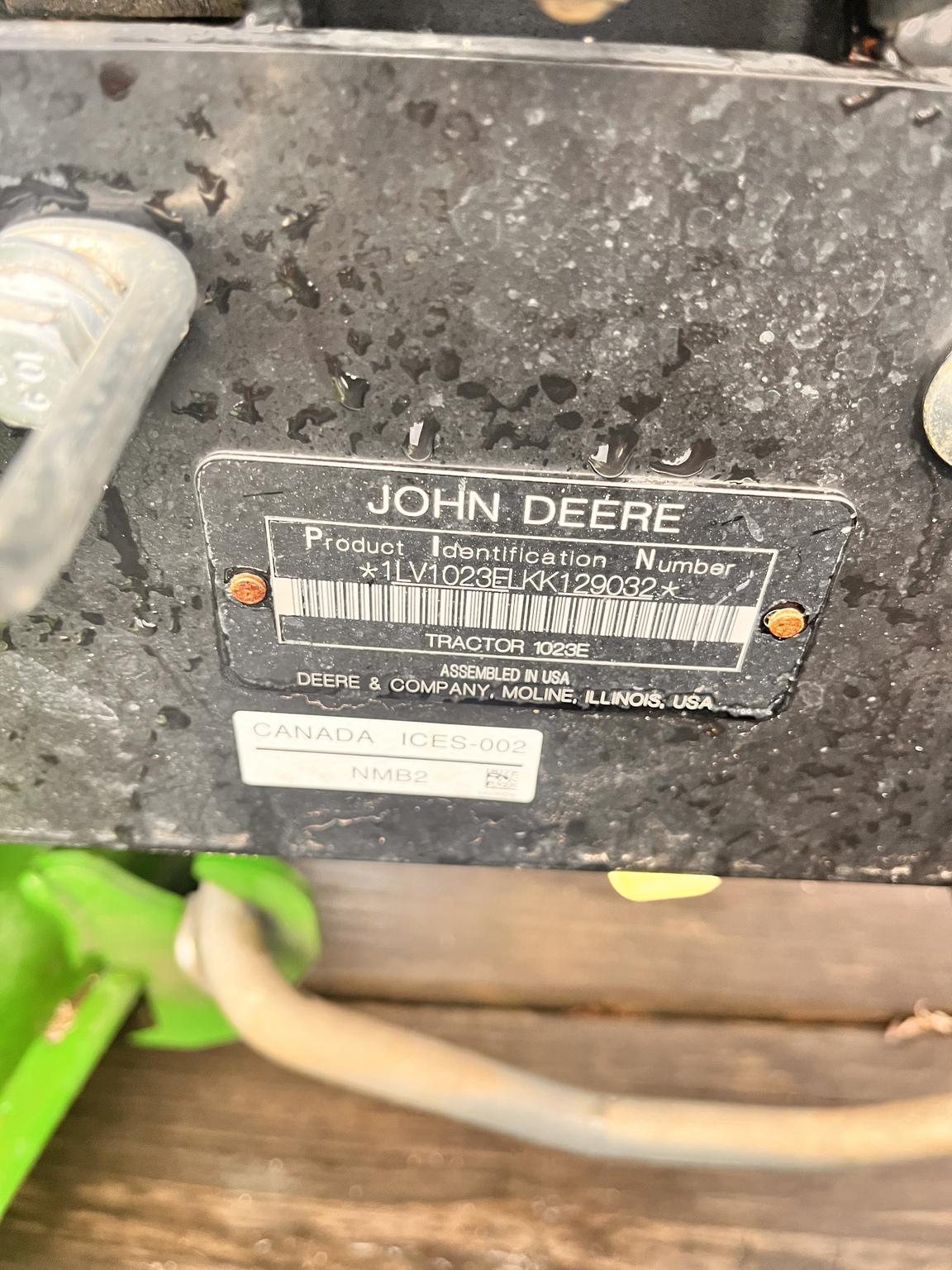 2019 John Deere 1023E