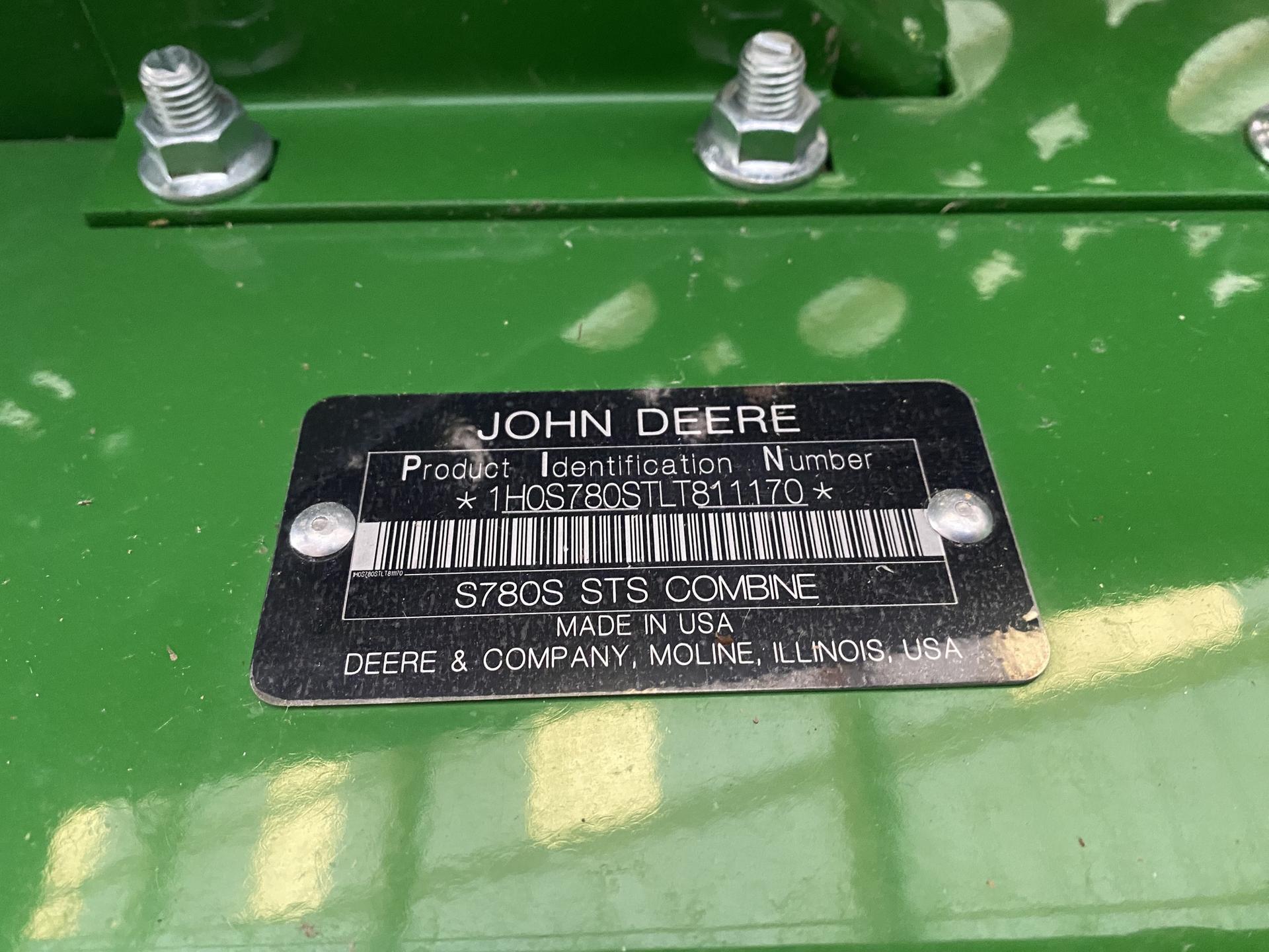 2020 John Deere S780