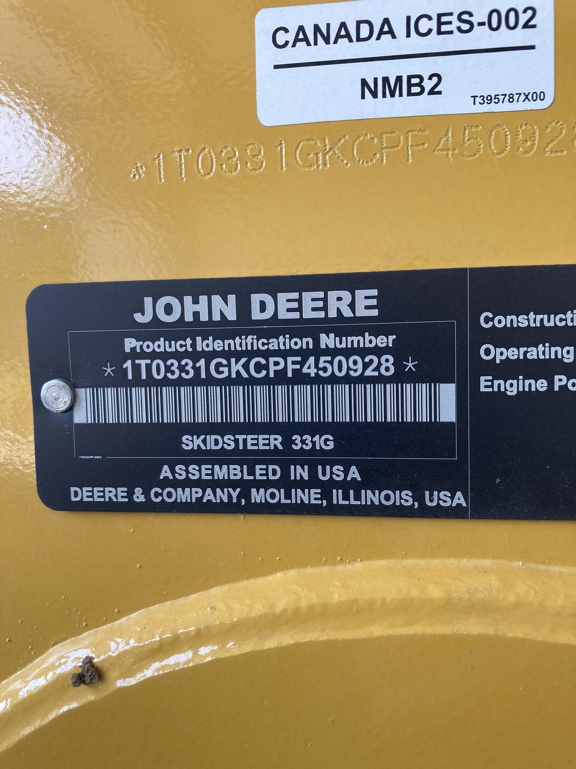 2023 John Deere 331G