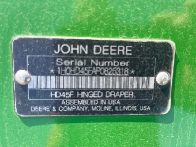 2023 John Deere HD45F