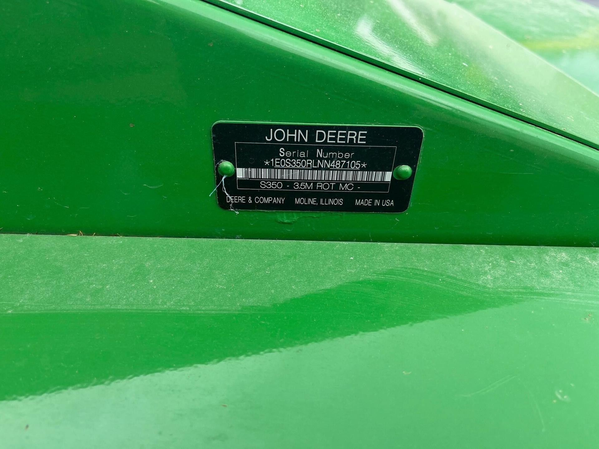 2022 John Deere S350