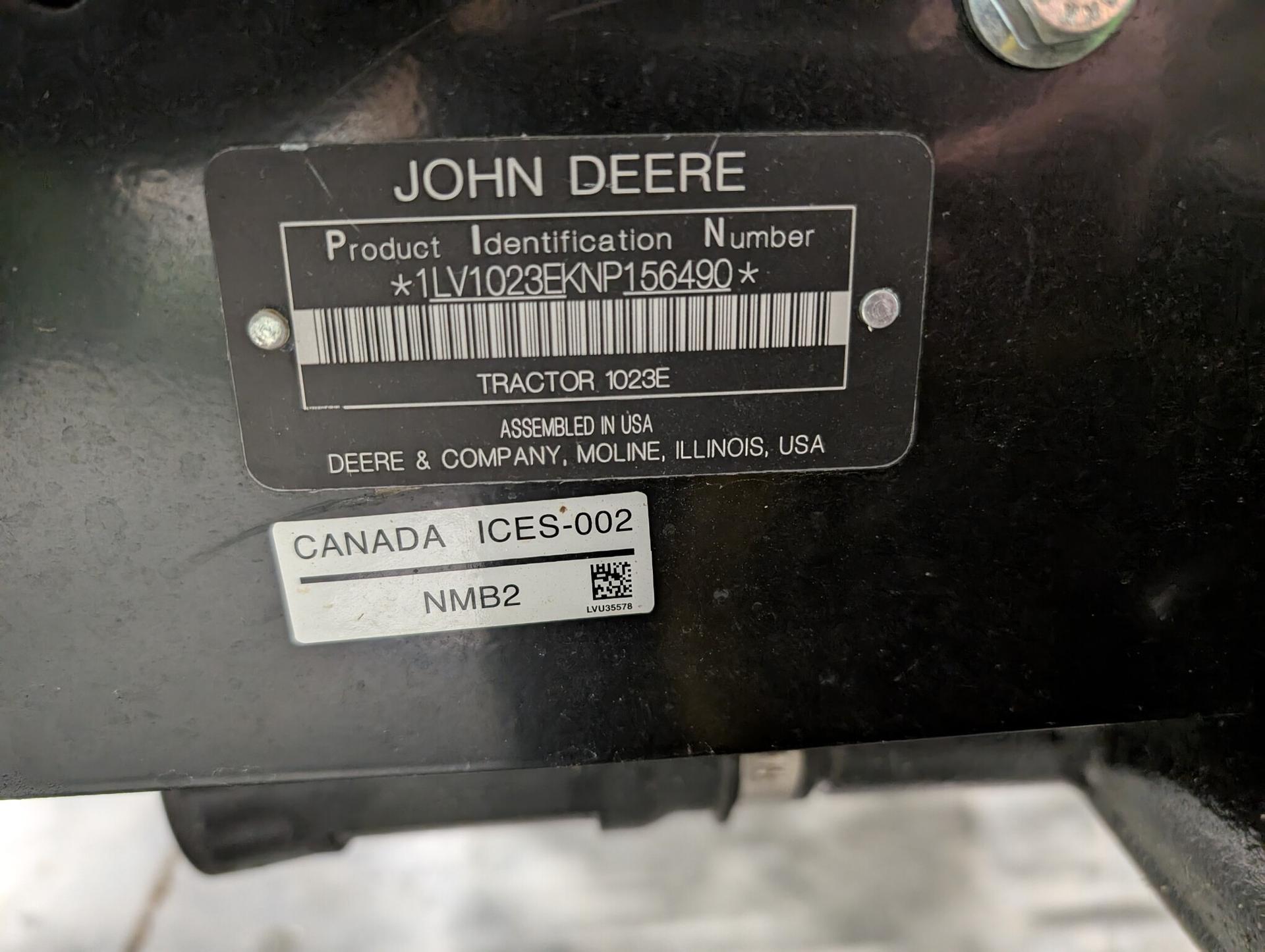 2023 John Deere 1023E Image