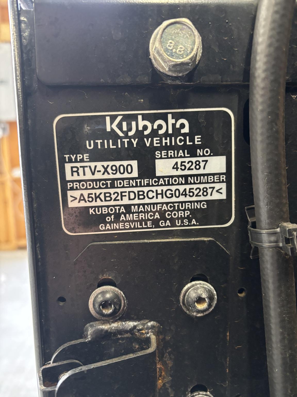 2018 Kubota RTV-X900 Image