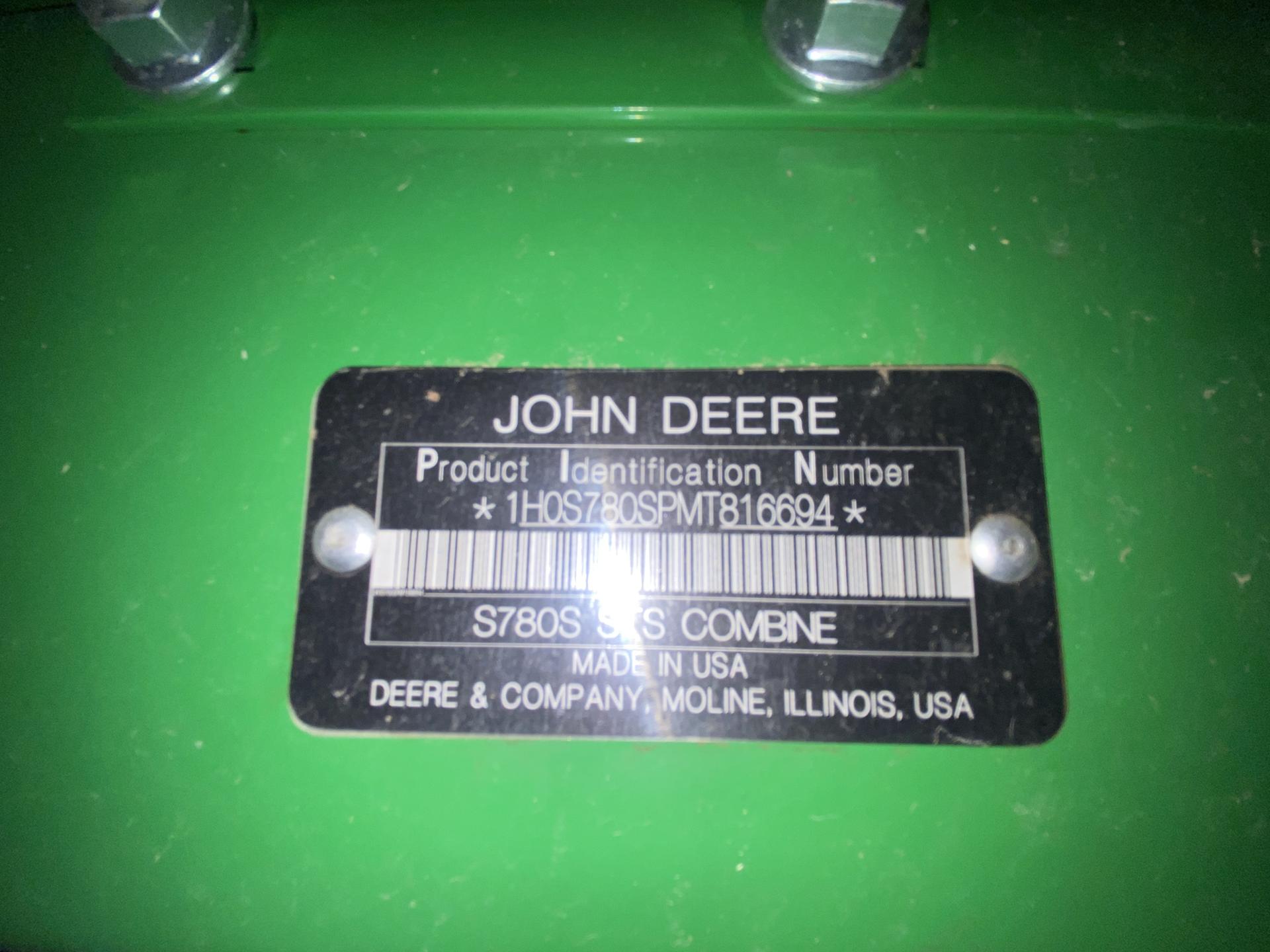 2021 John Deere S780