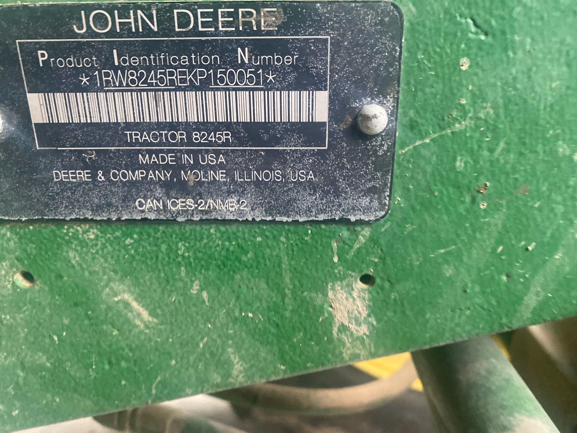 2019 John Deere 8245R