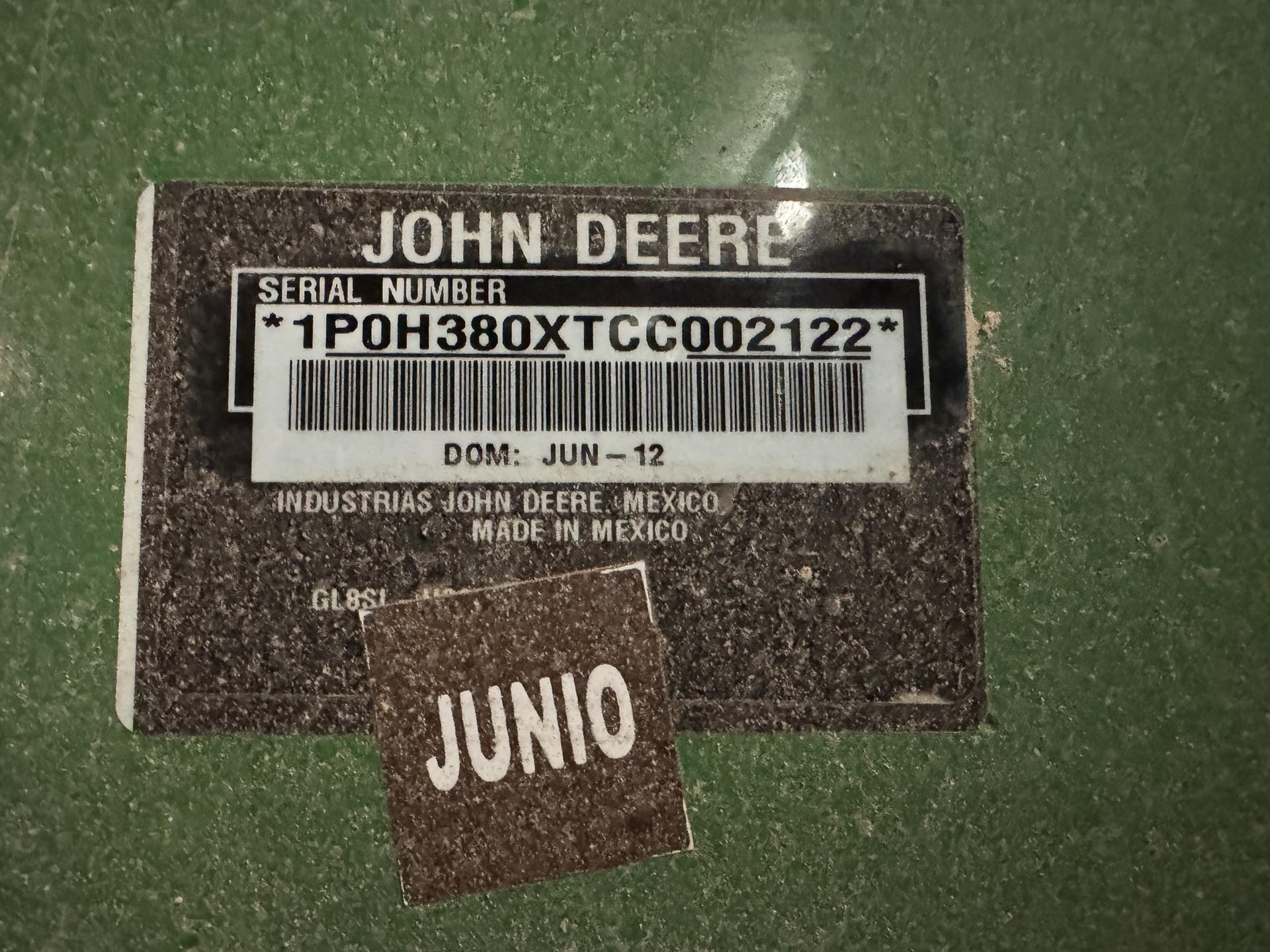 2012 John Deere H380 Image