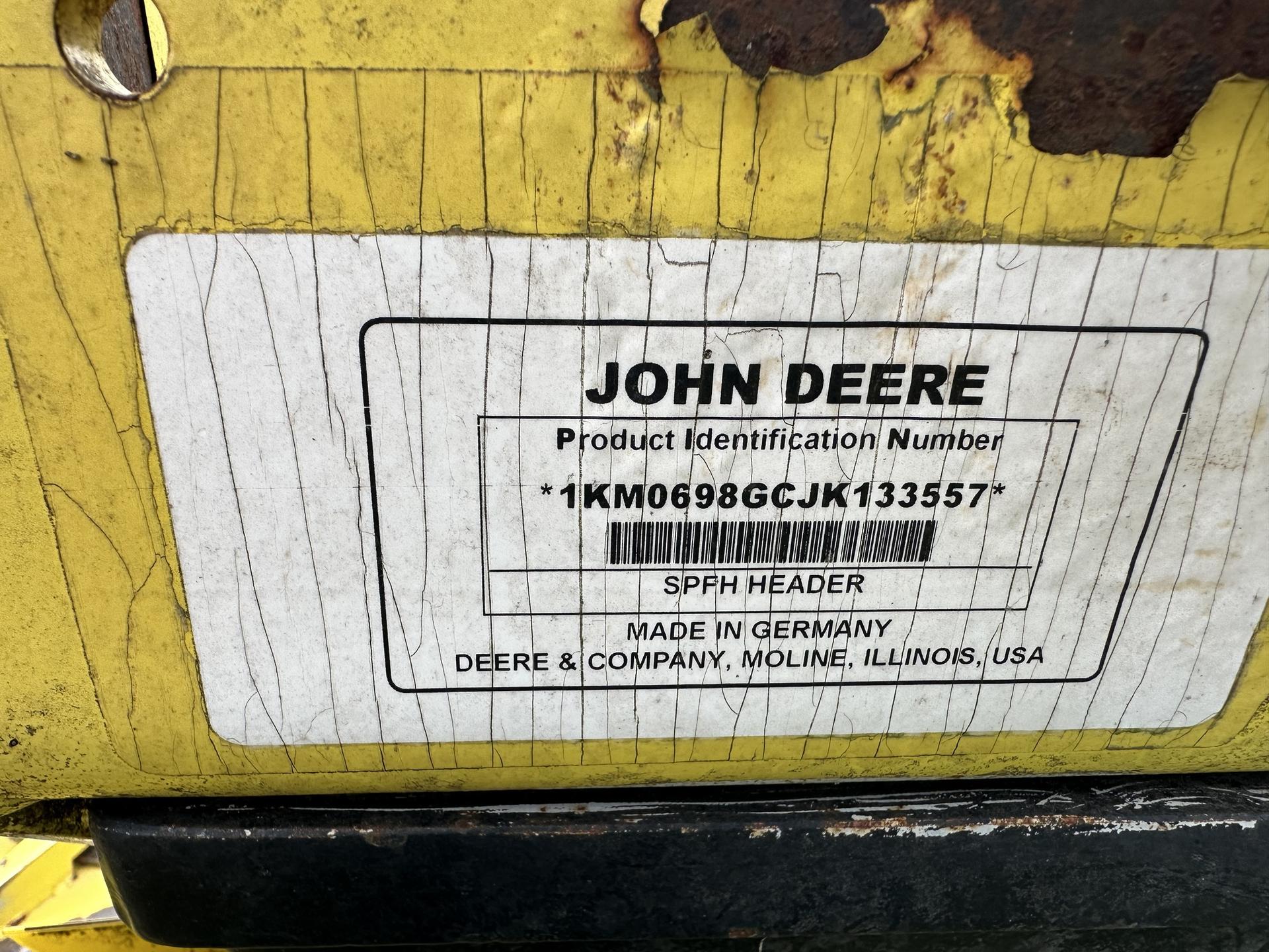 2018 John Deere 698 Image