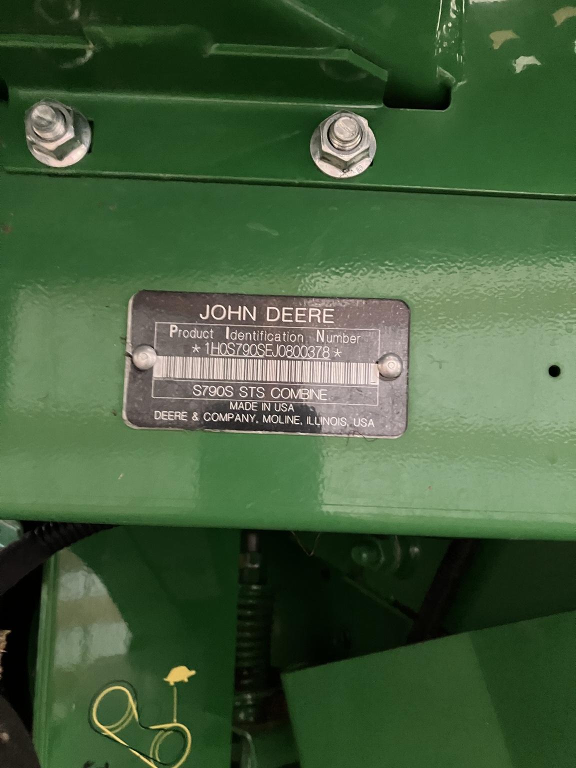 2018 John Deere S790