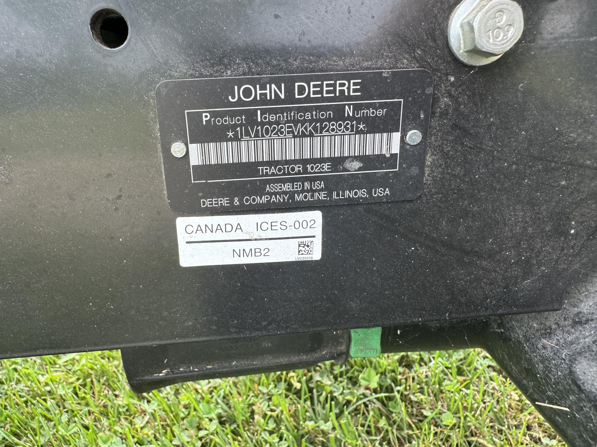 2019 John Deere 1023E