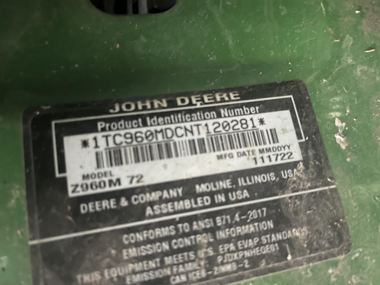 2023 John Deere Z960M