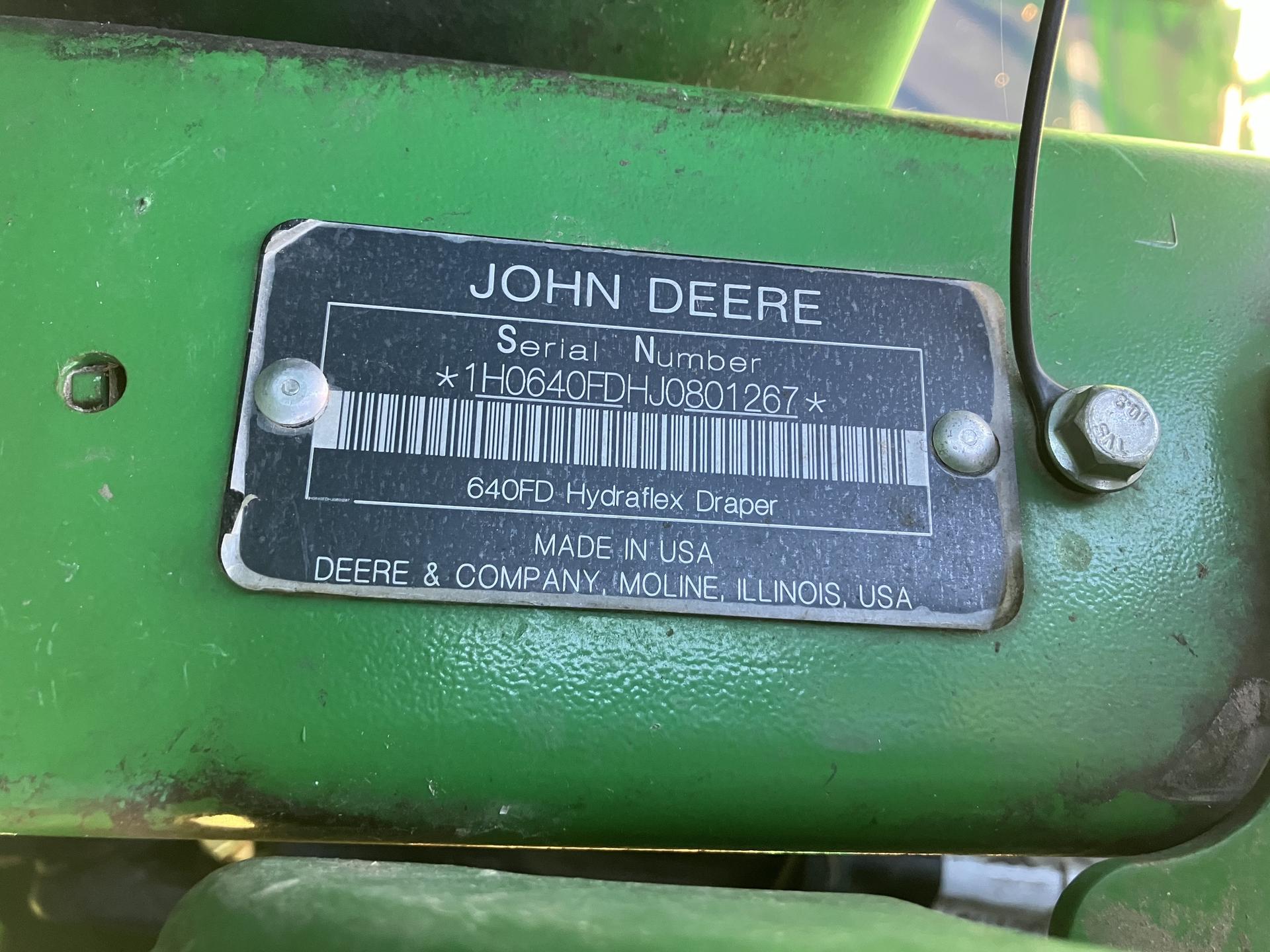 2018 John Deere 640FD