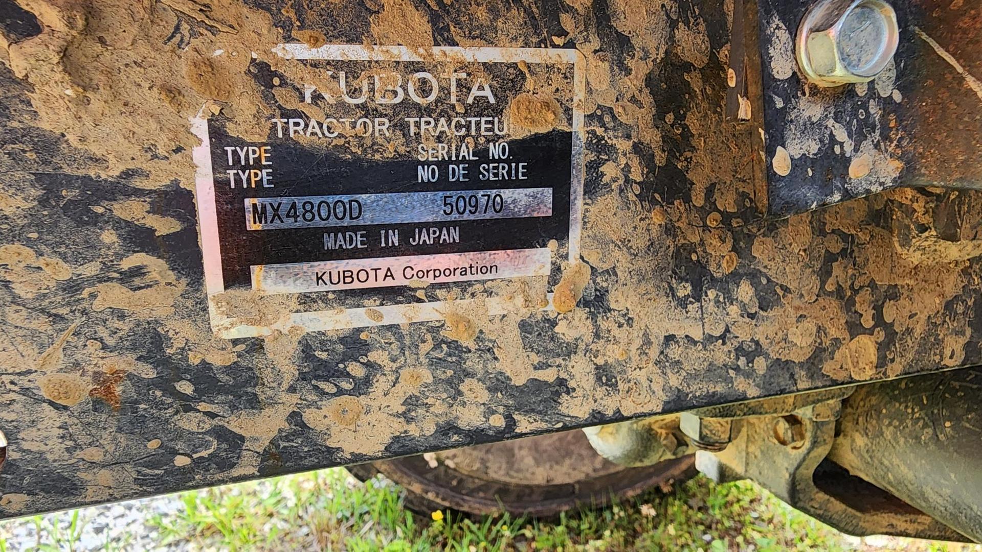 2017 Kubota MX4800