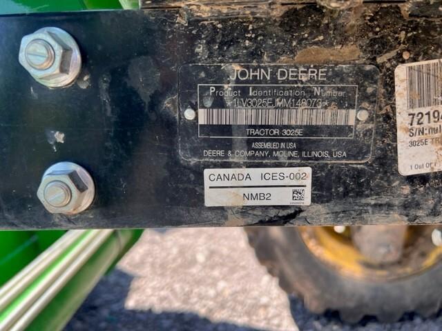 2021 John Deere 3025E