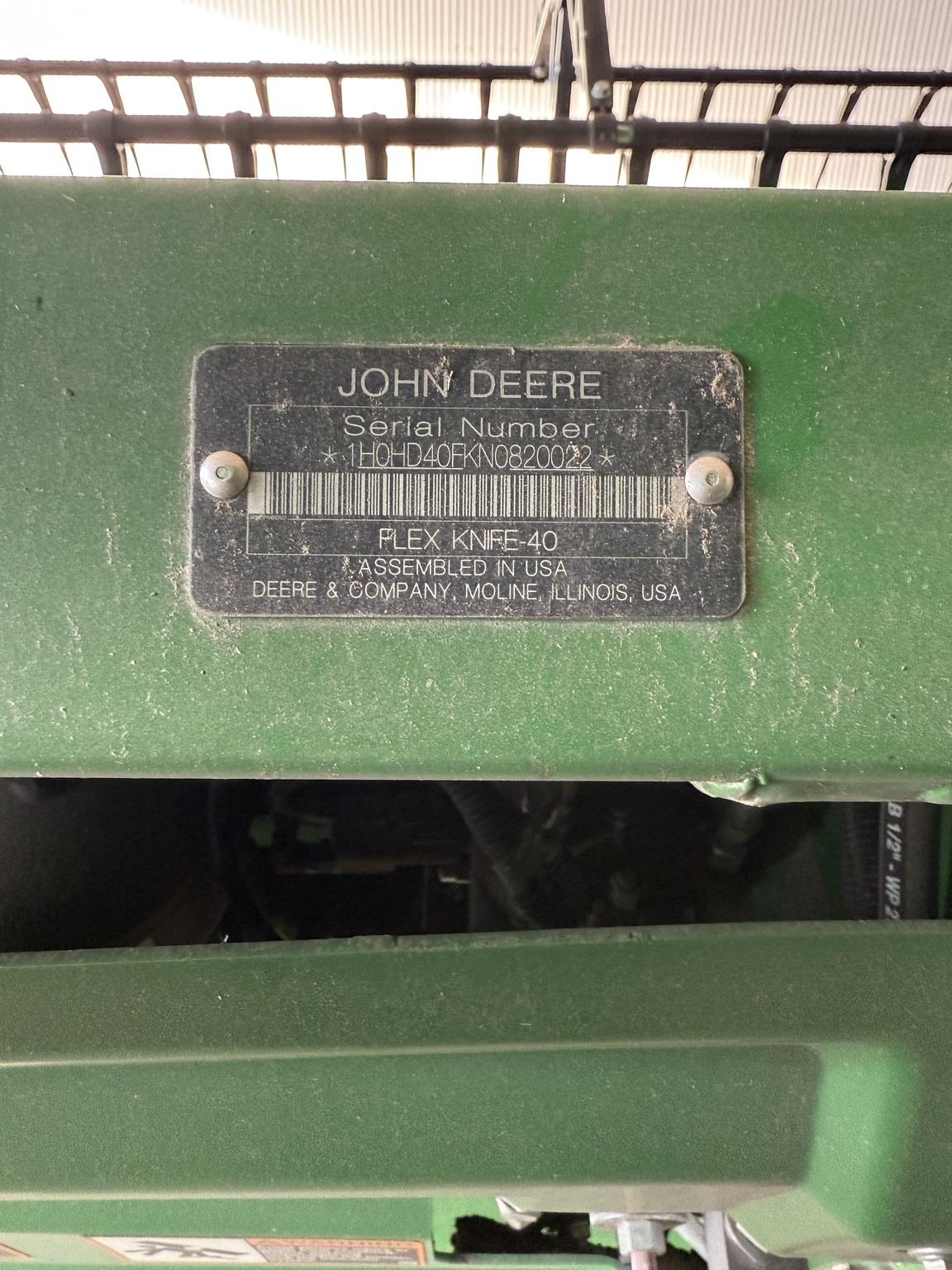 2022 John Deere HD40F