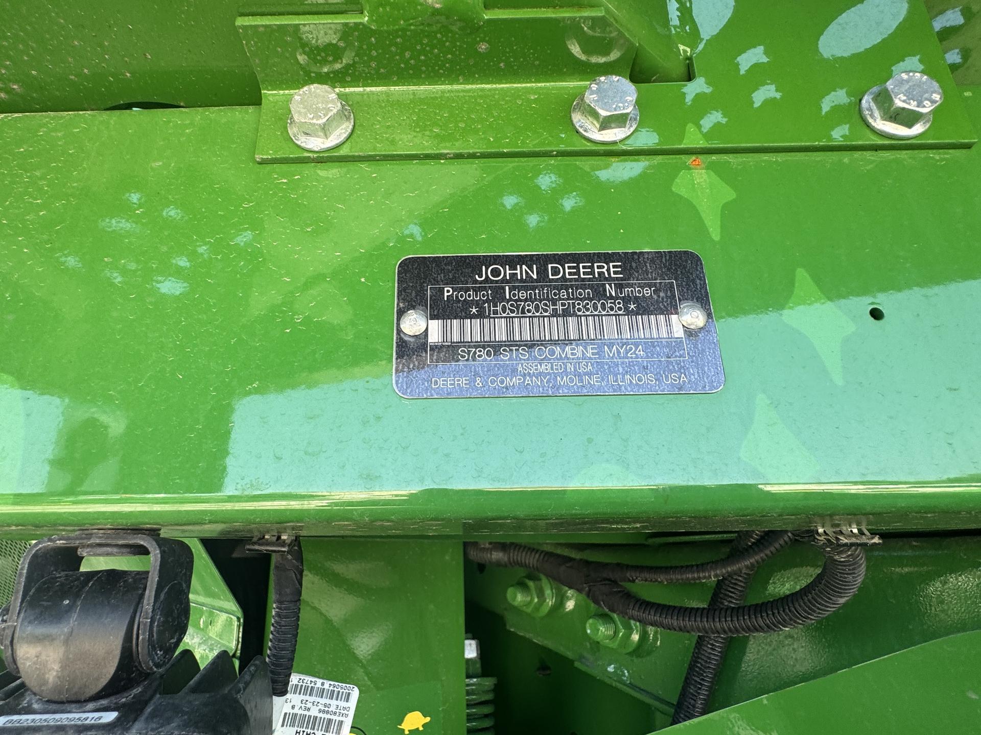 2024 John Deere S780