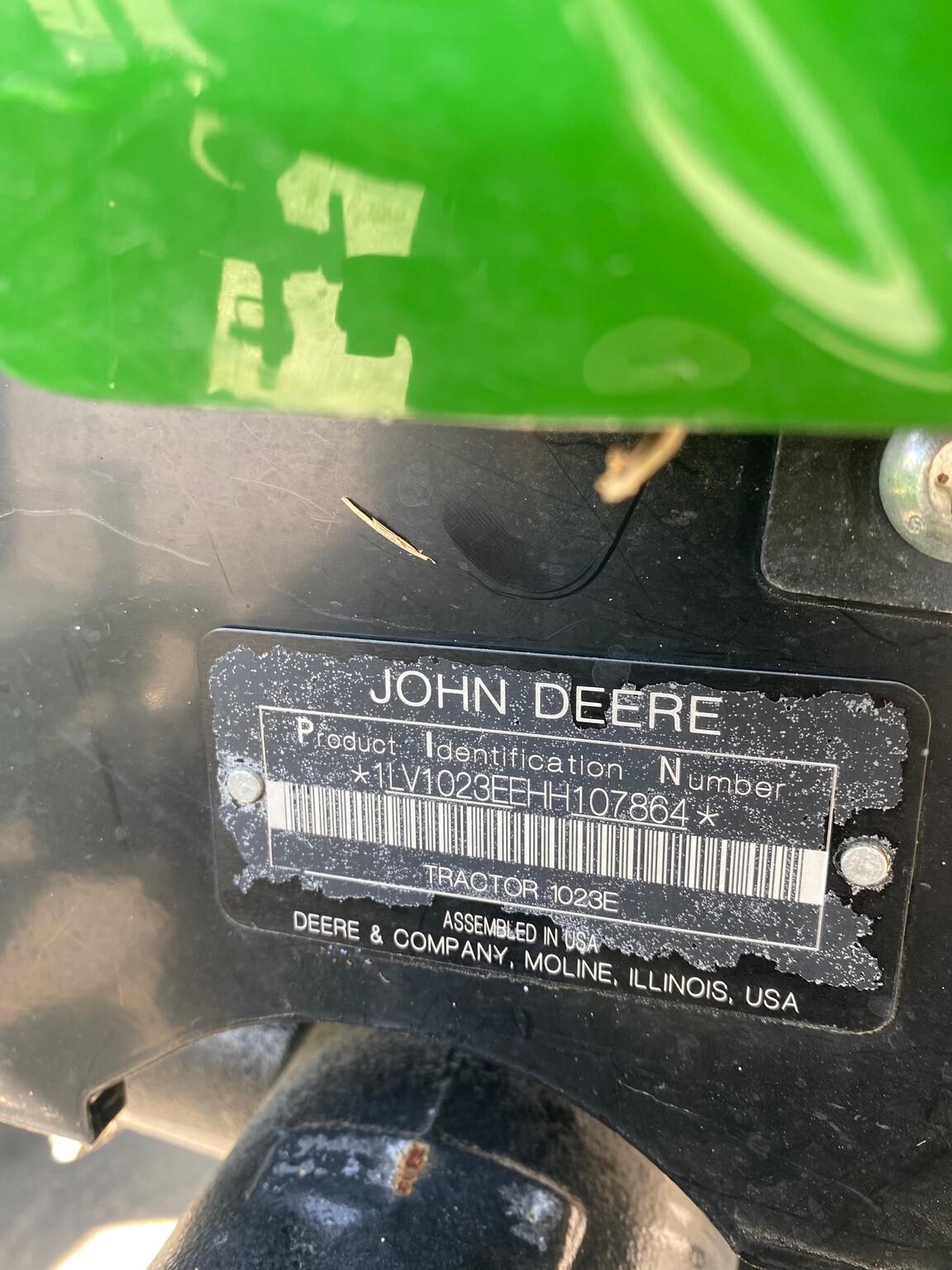 2017 John Deere 1023E