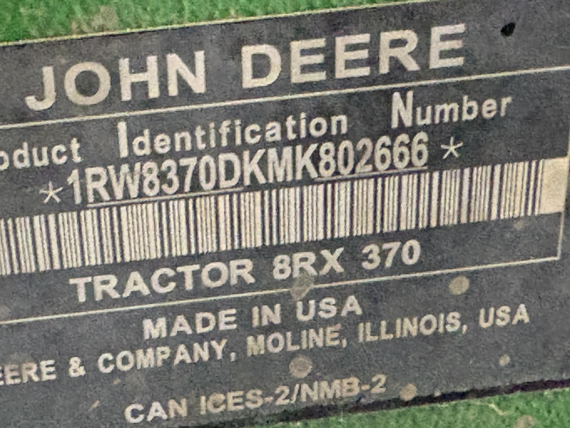 2021 John Deere 8RX 370 Image