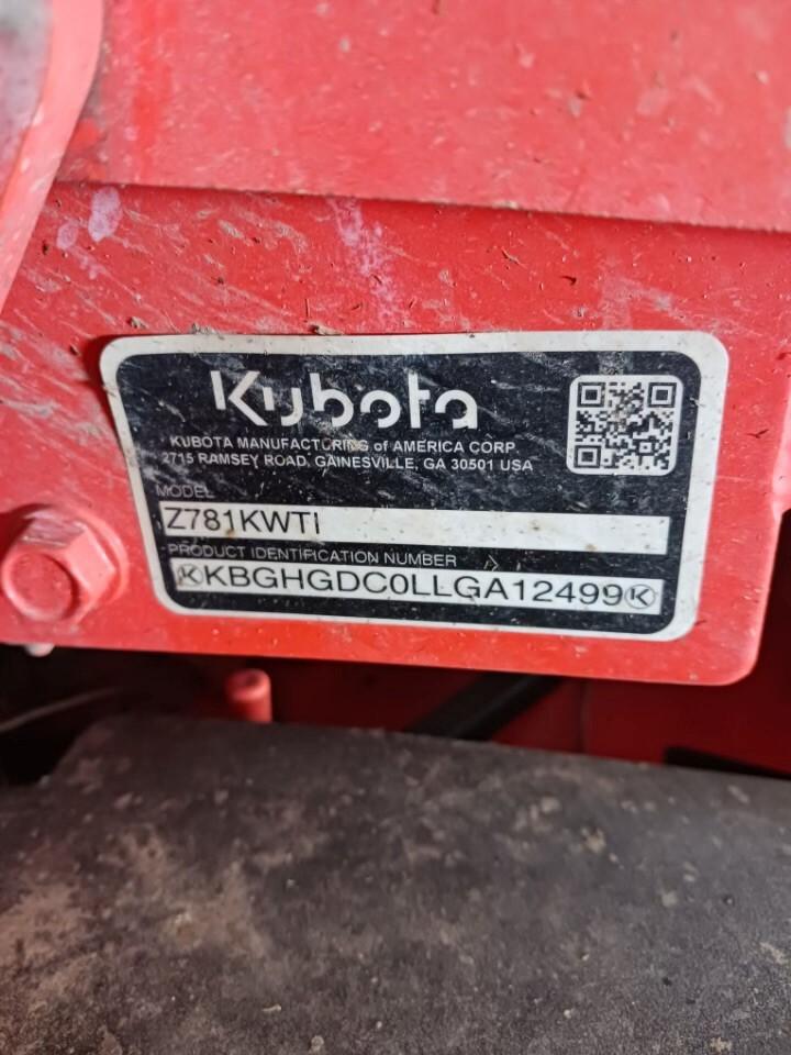 2019 Kubota Z781KWTi