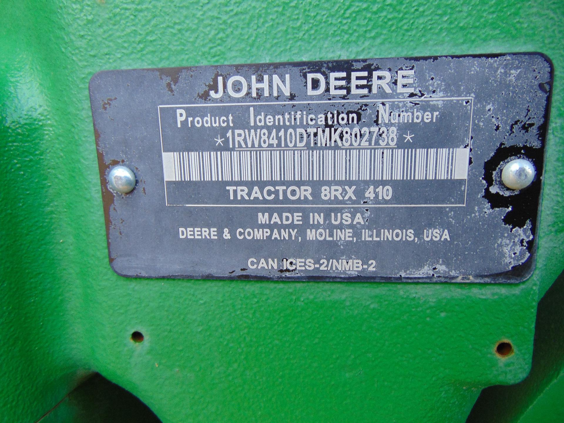 2021 John Deere 8RX 410