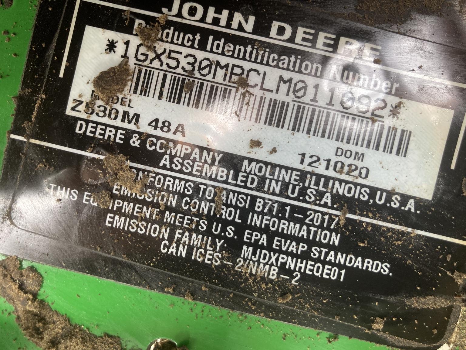 2021 John Deere Z530M