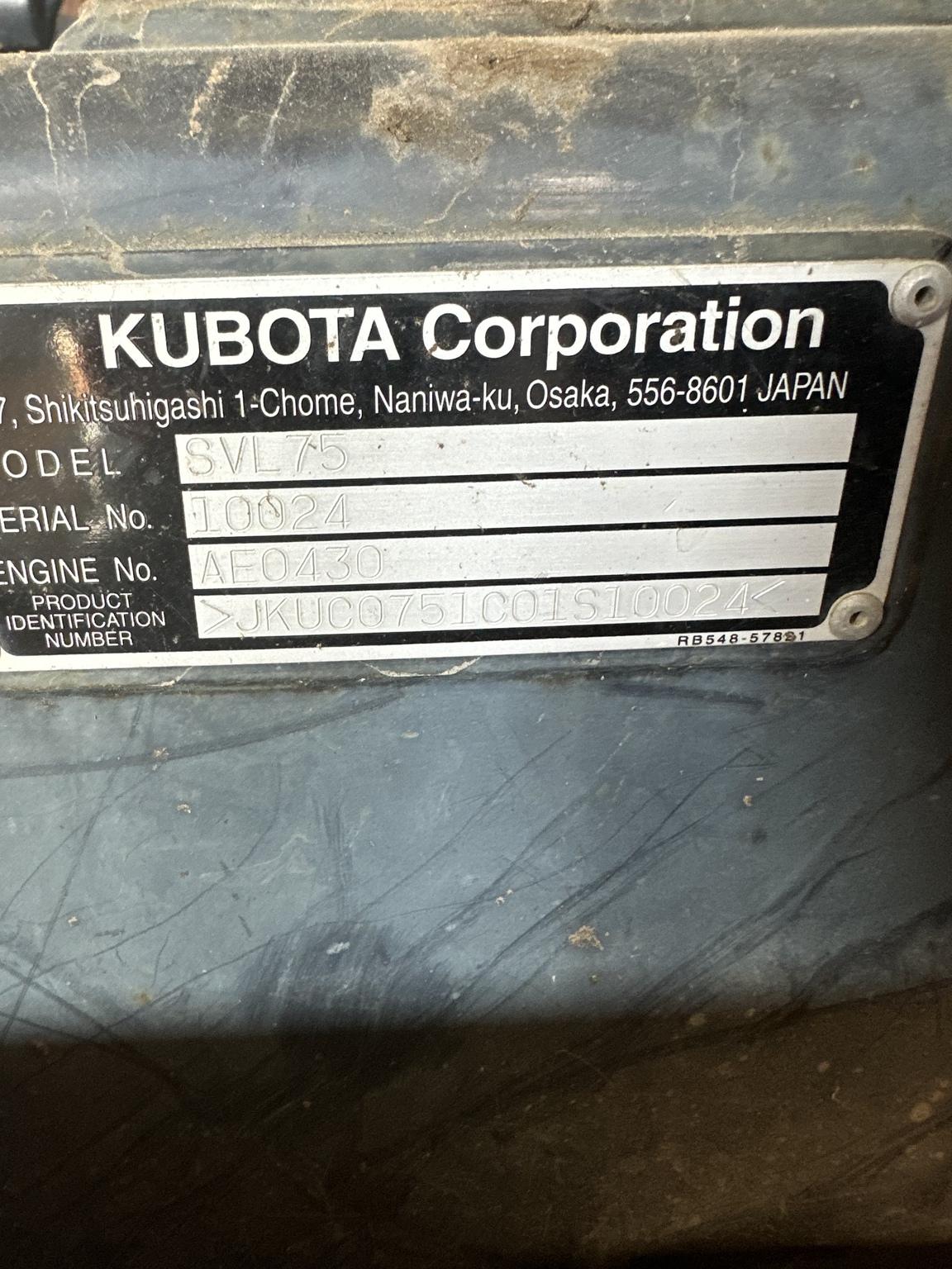 2012 Kubota SVL75