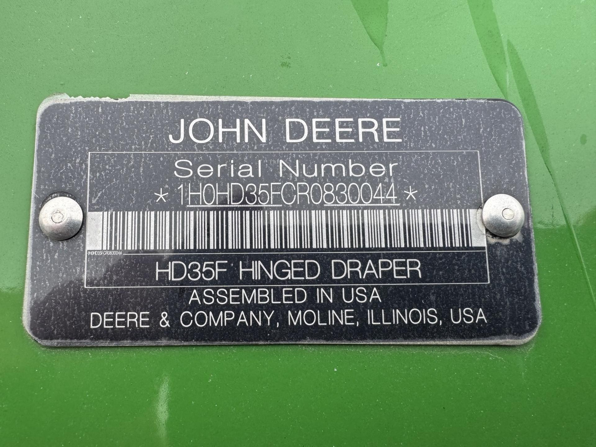 2024 John Deere HD35F Image