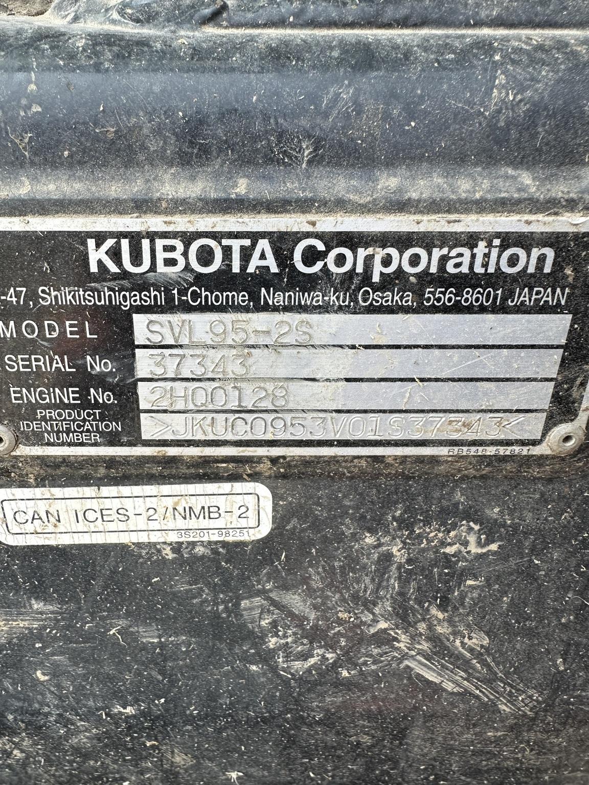 2018 Kubota SVL95-2S