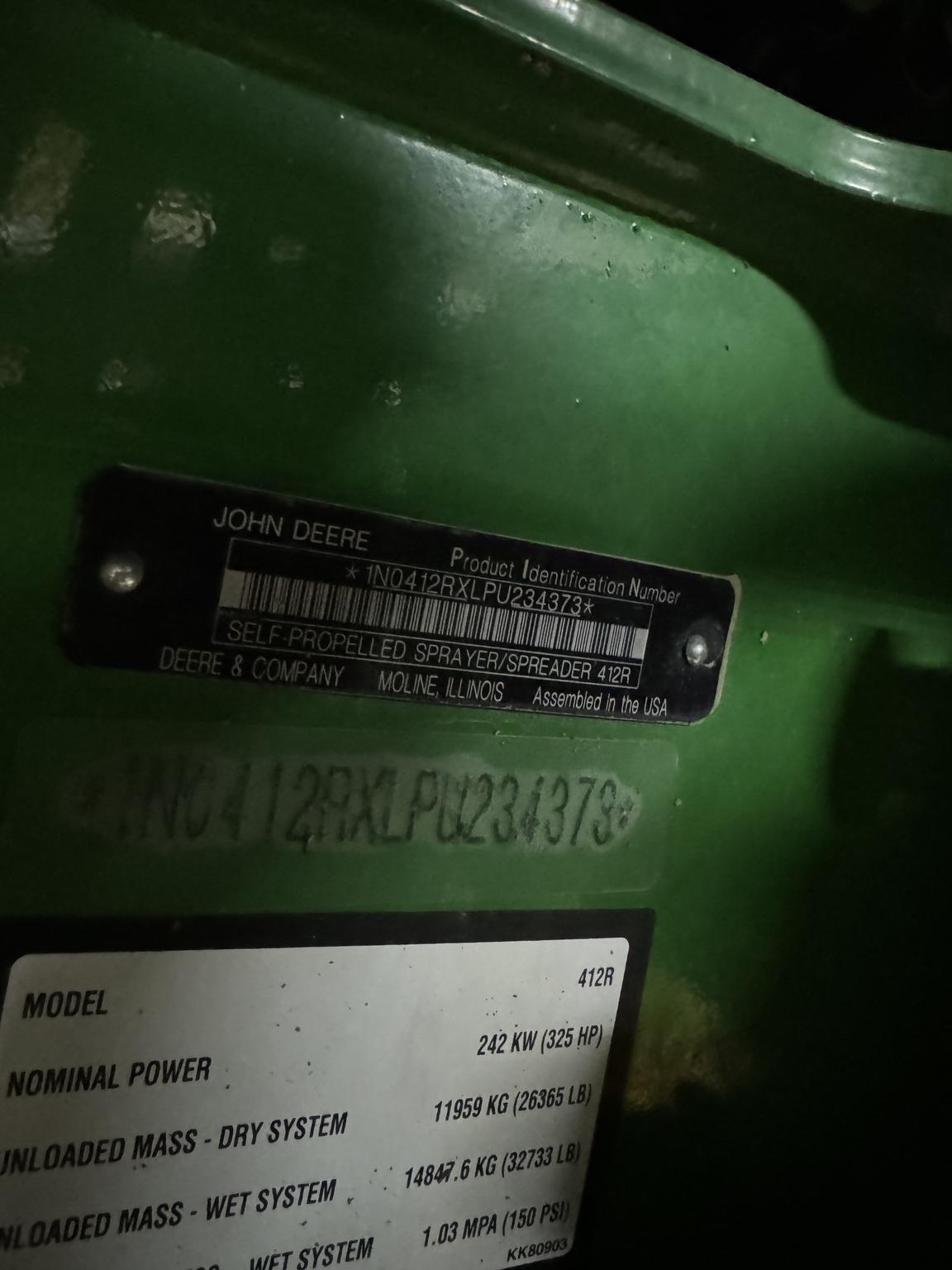 2023 John Deere 412R Image