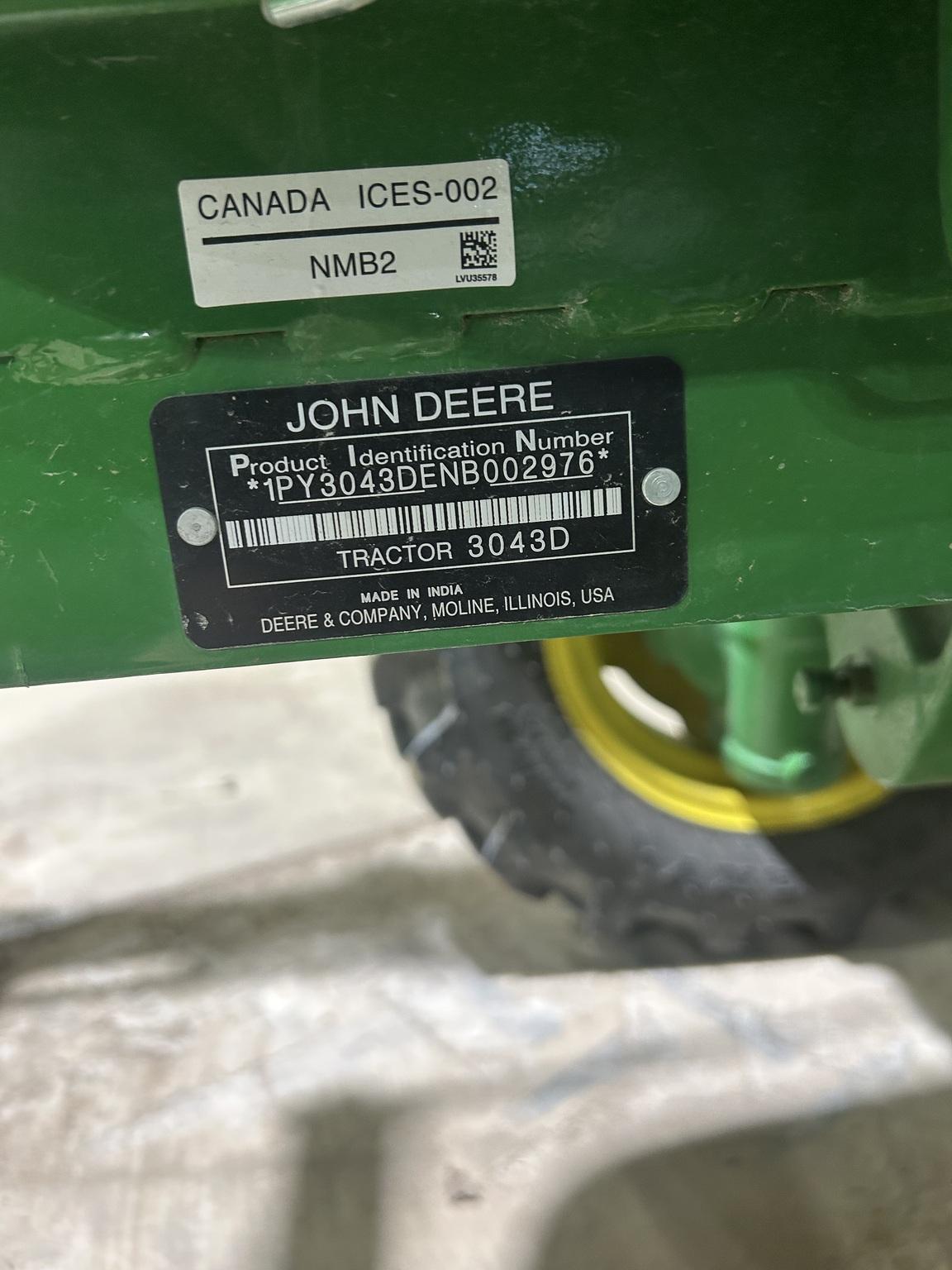 2022 John Deere 3043D Image