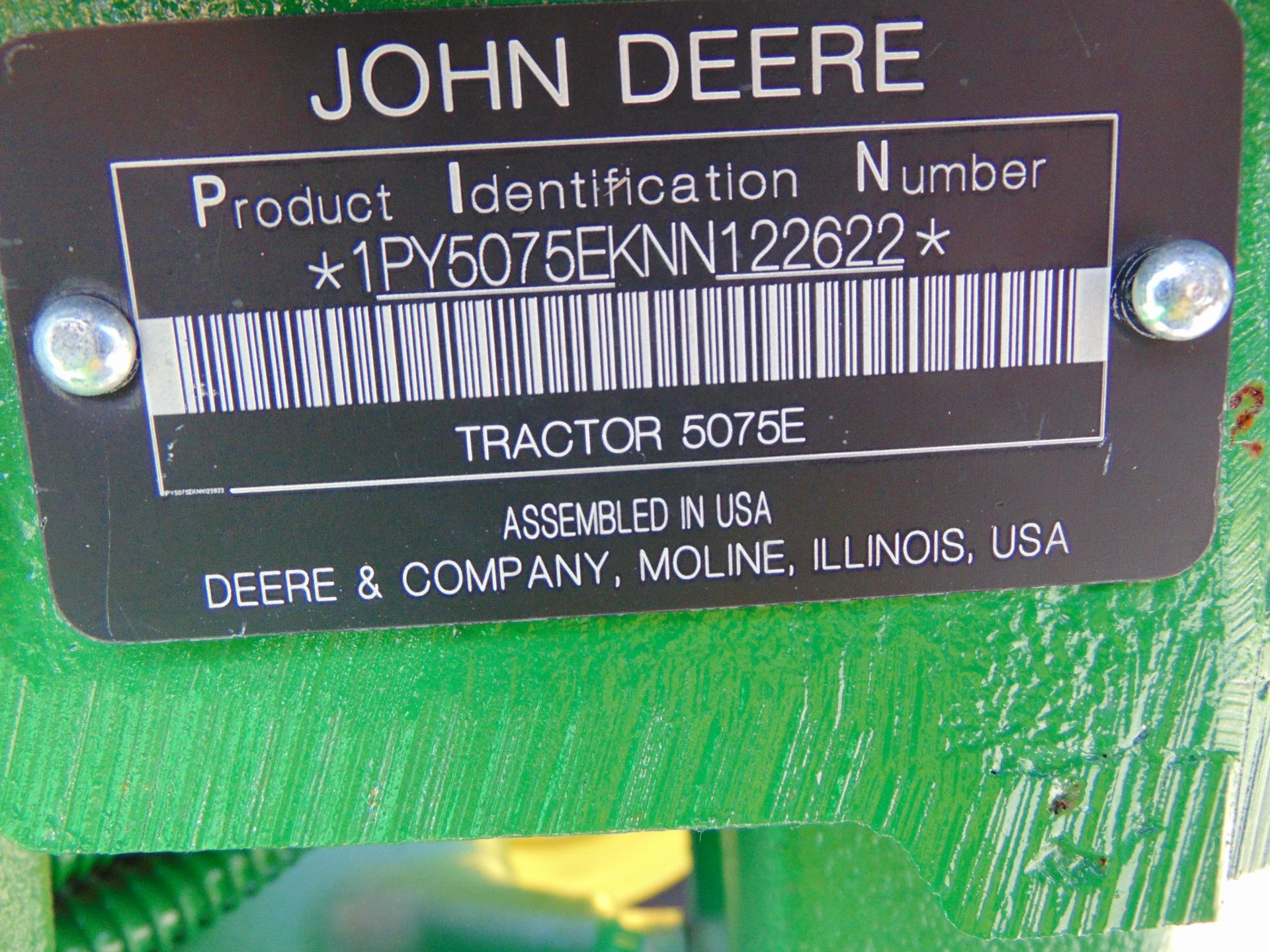 2022 John Deere 5075E