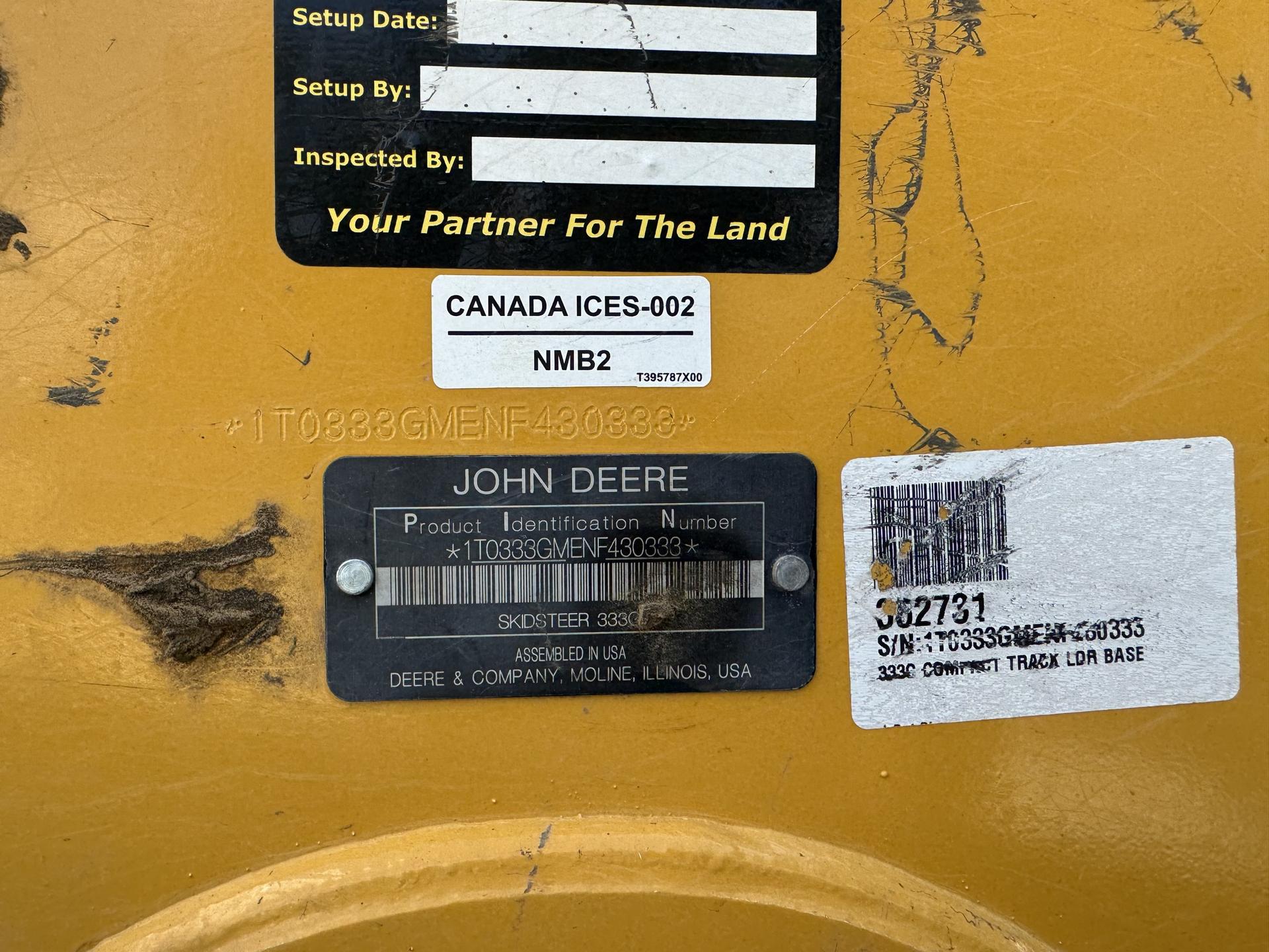 2022 John Deere 333G