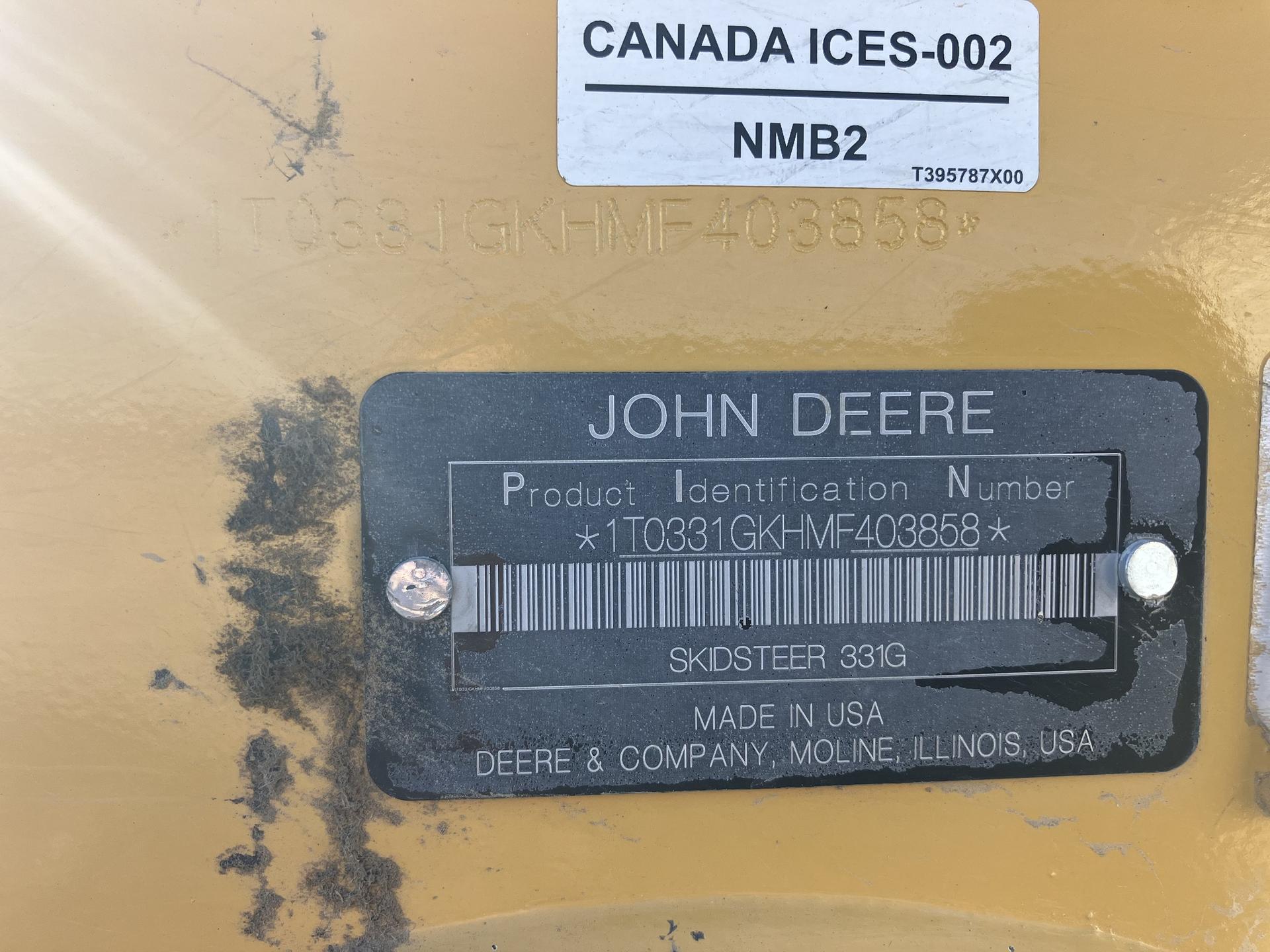 2021 John Deere 331G