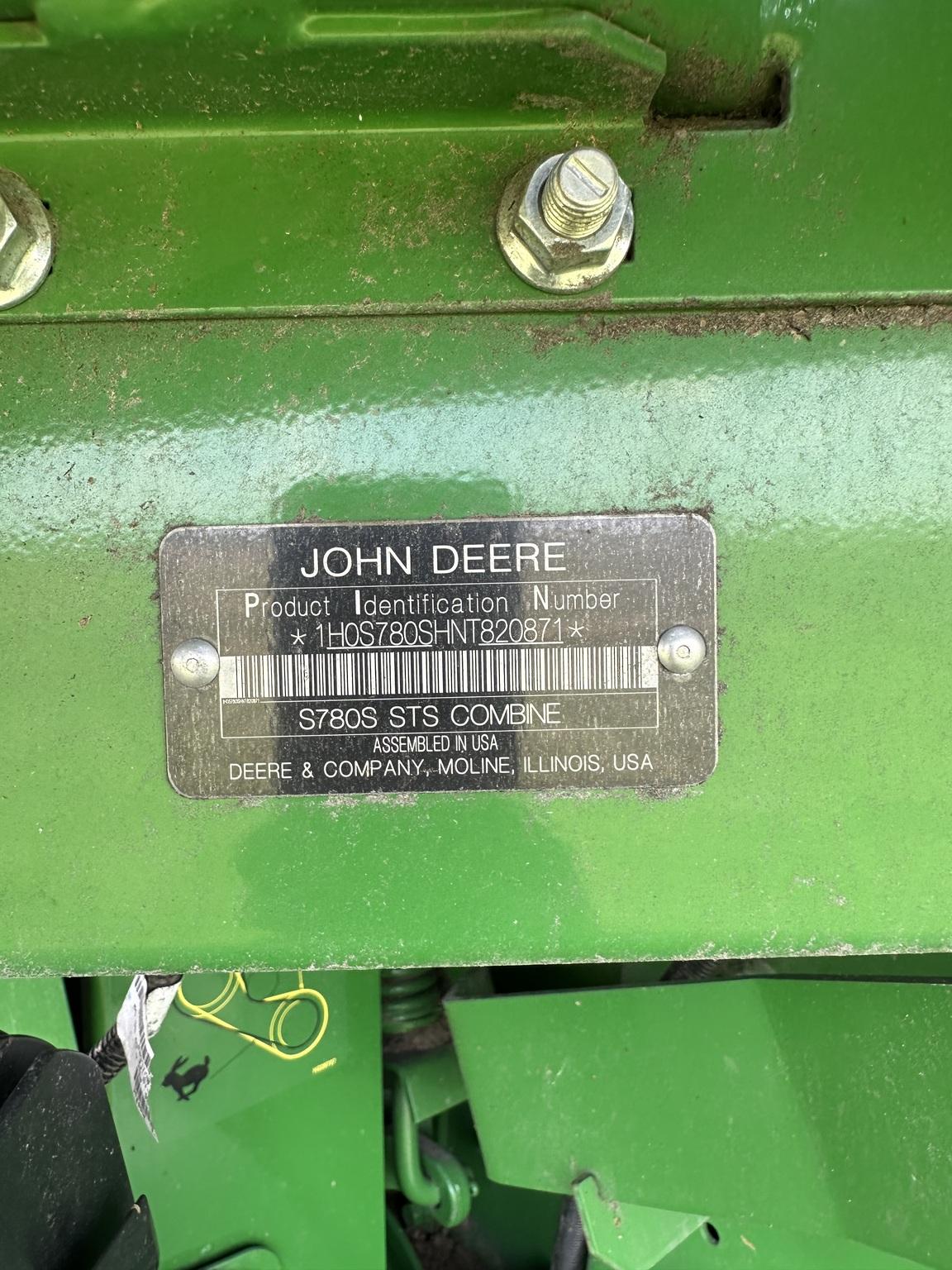 2022 John Deere S780