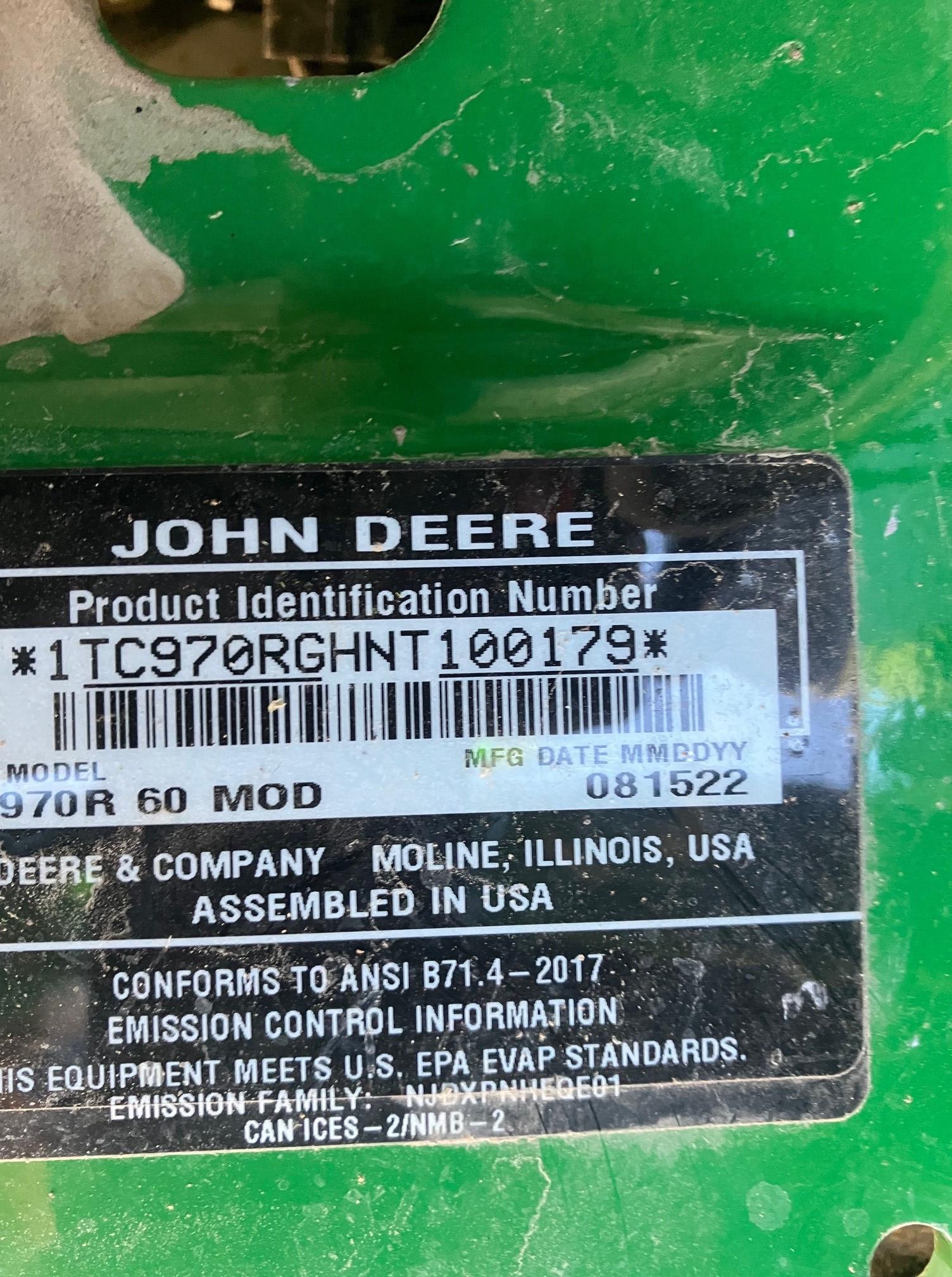 2022 John Deere Z970R