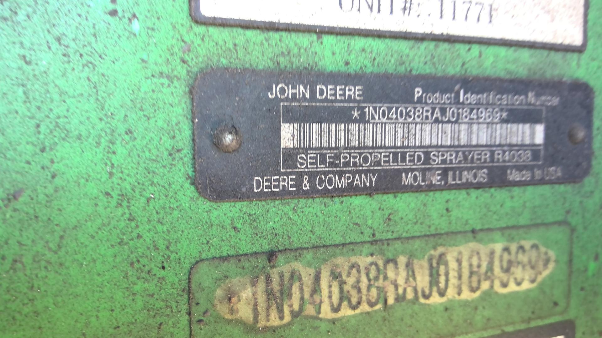 2018 John Deere R4038