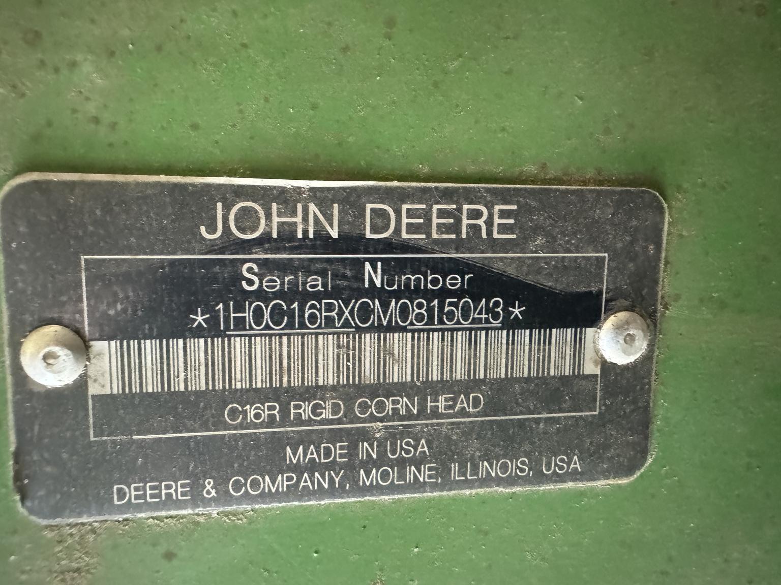 2021 John Deere C16R Image