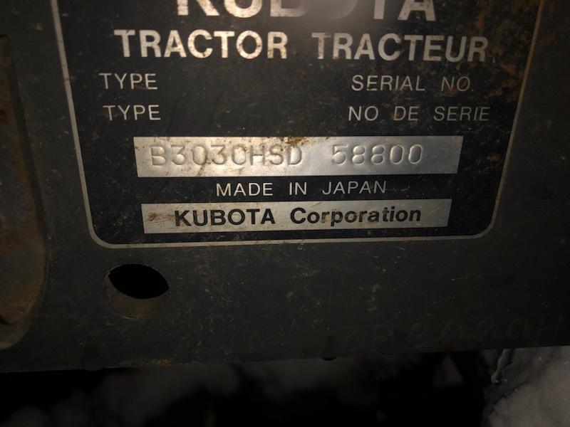 2005 Kubota B3030