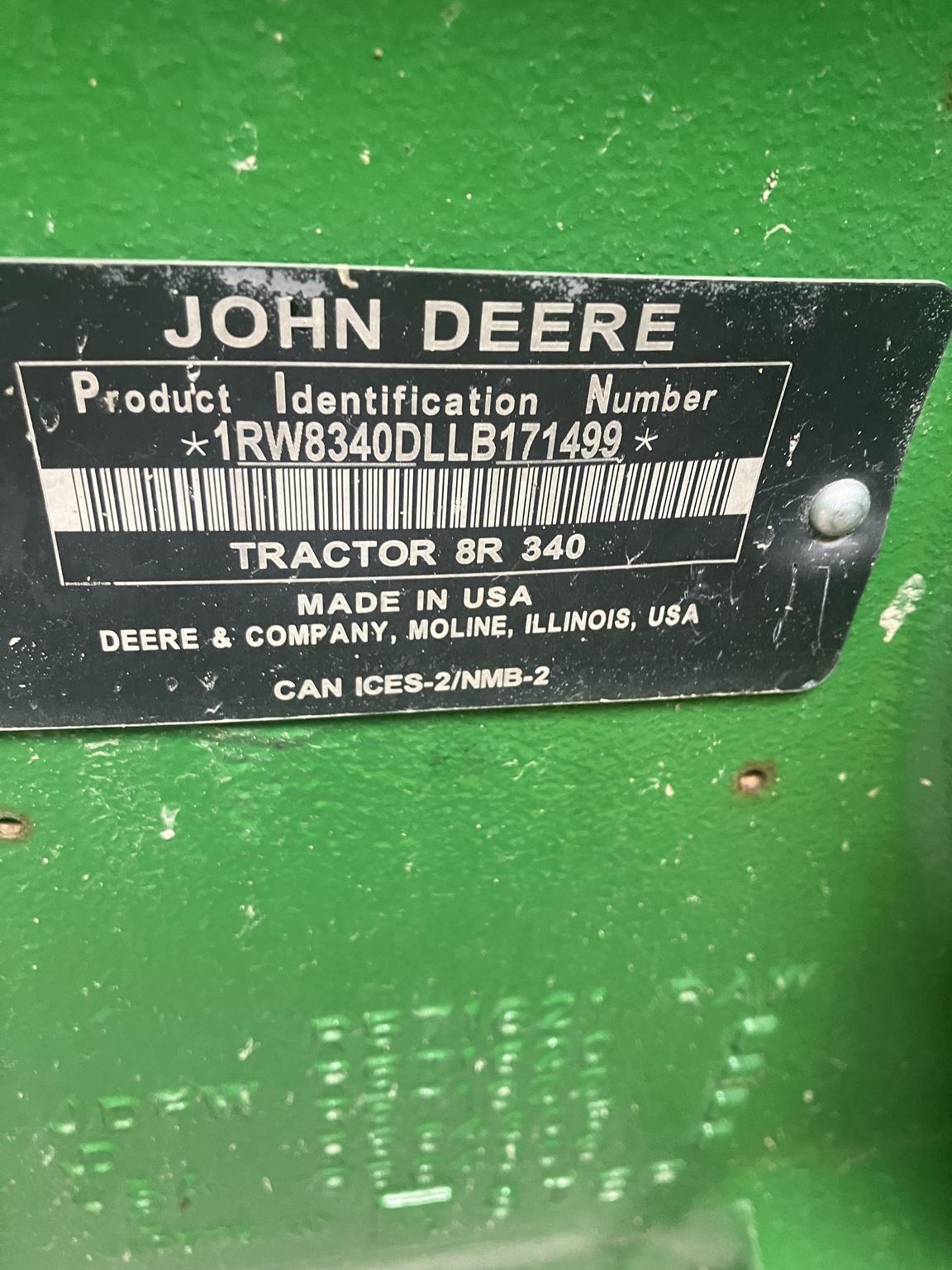 2020 John Deere 8R 340