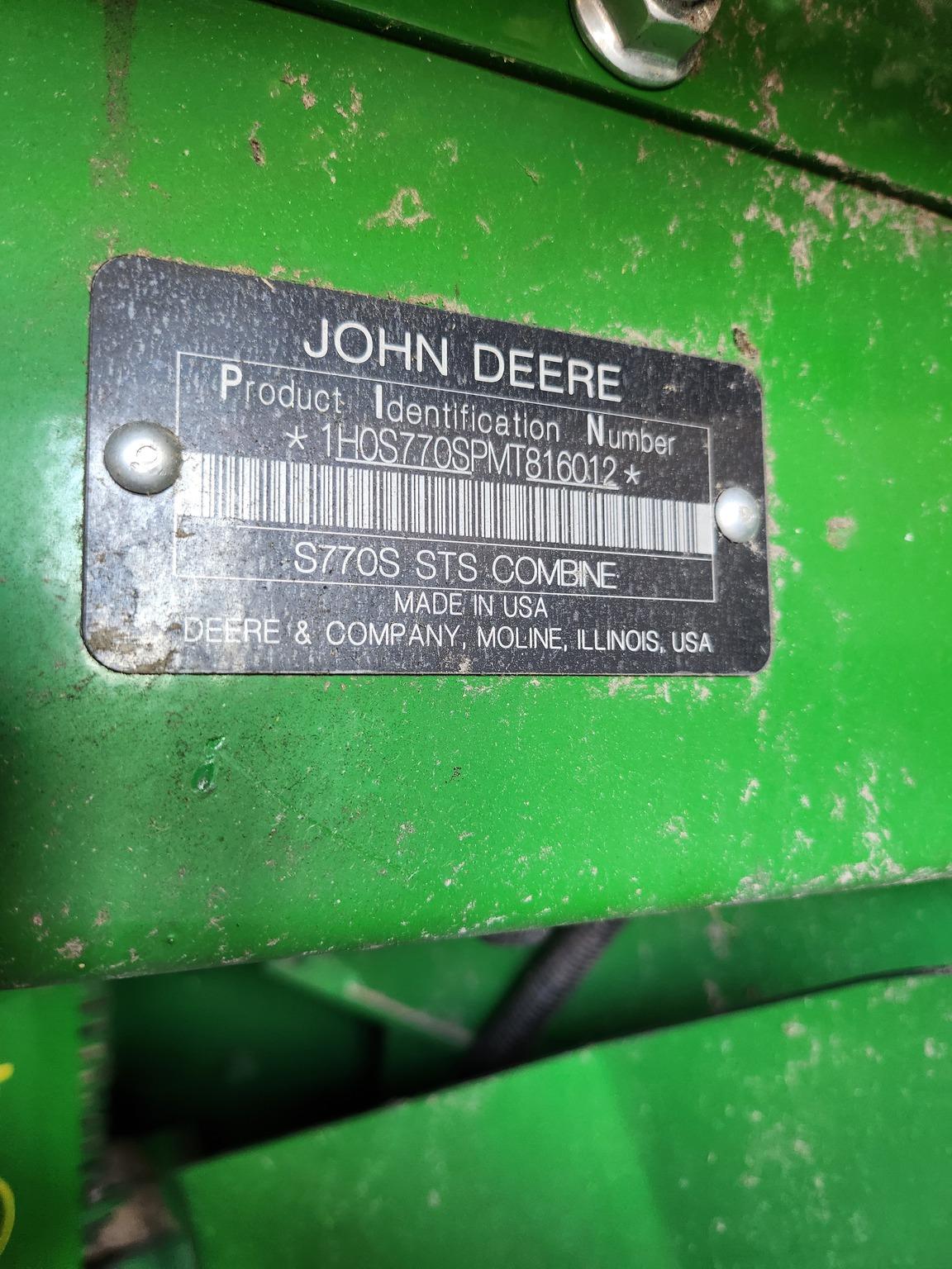 2021 John Deere S770