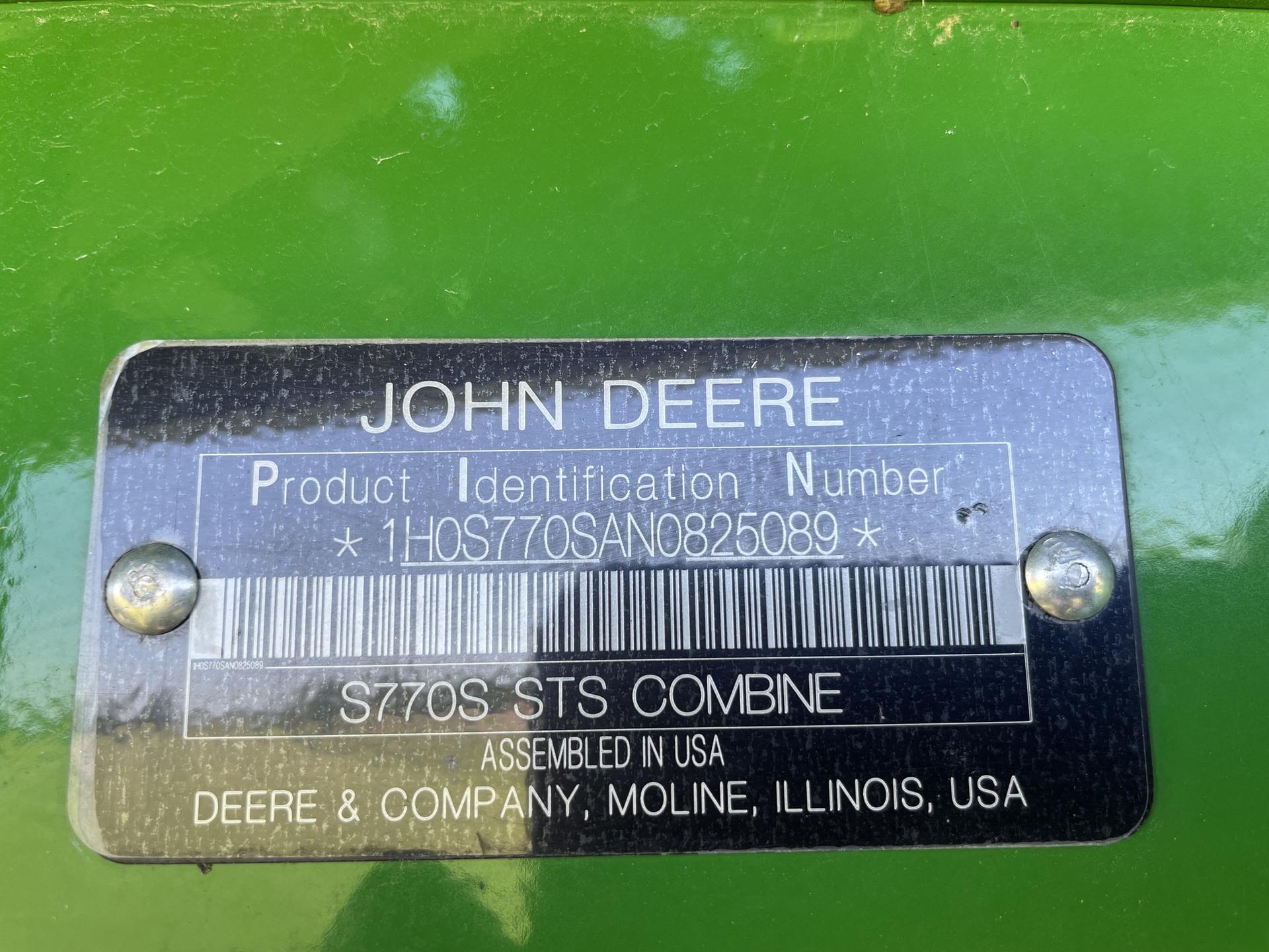 2023 John Deere S770