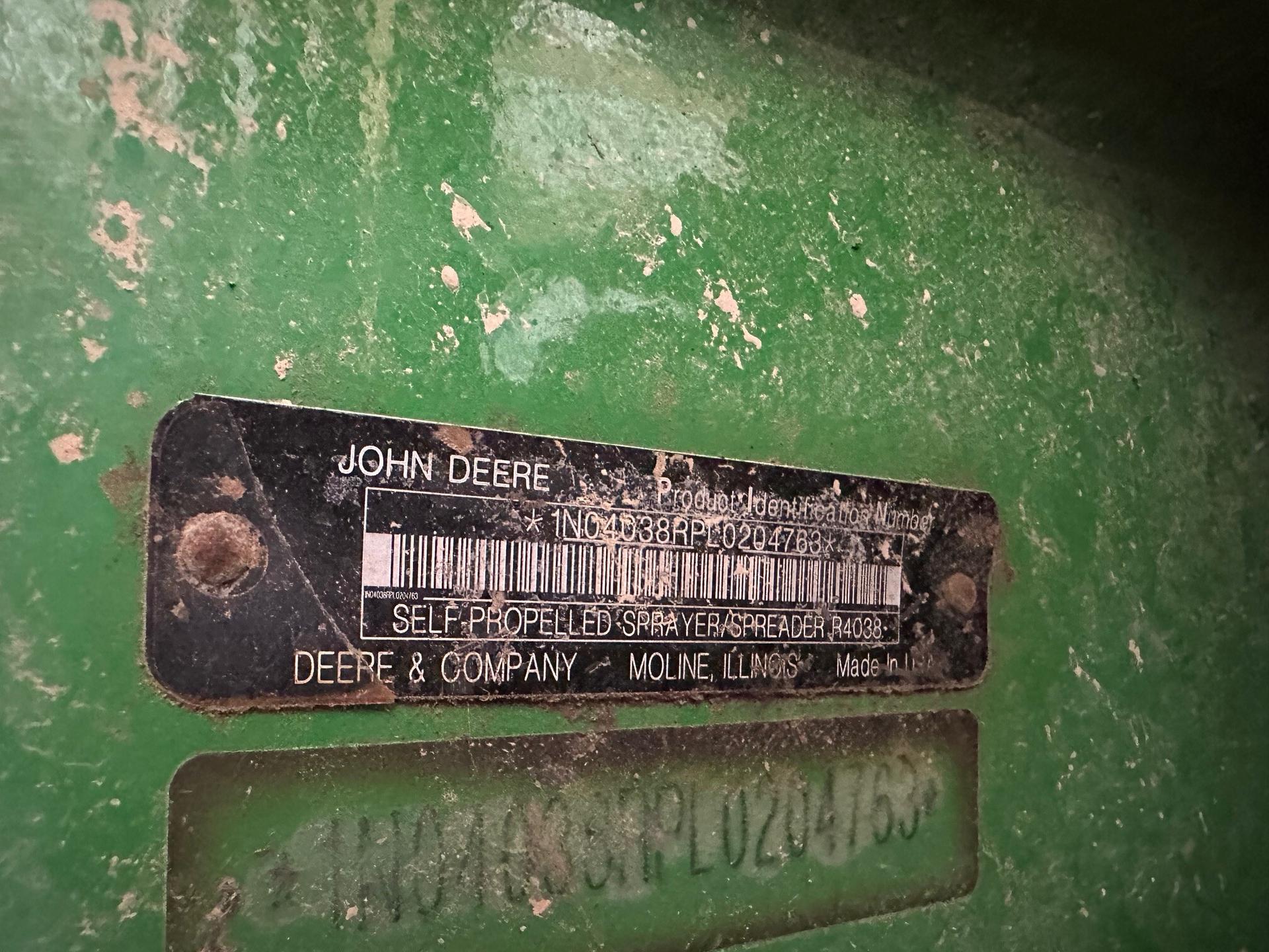 2020 John Deere R4038