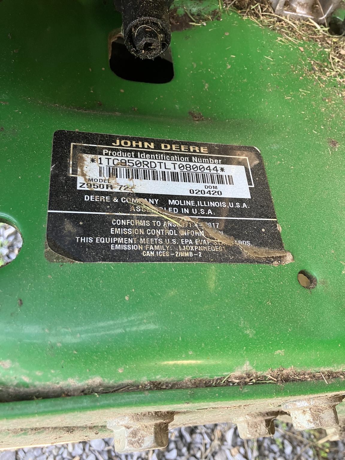 2020 John Deere Z950R