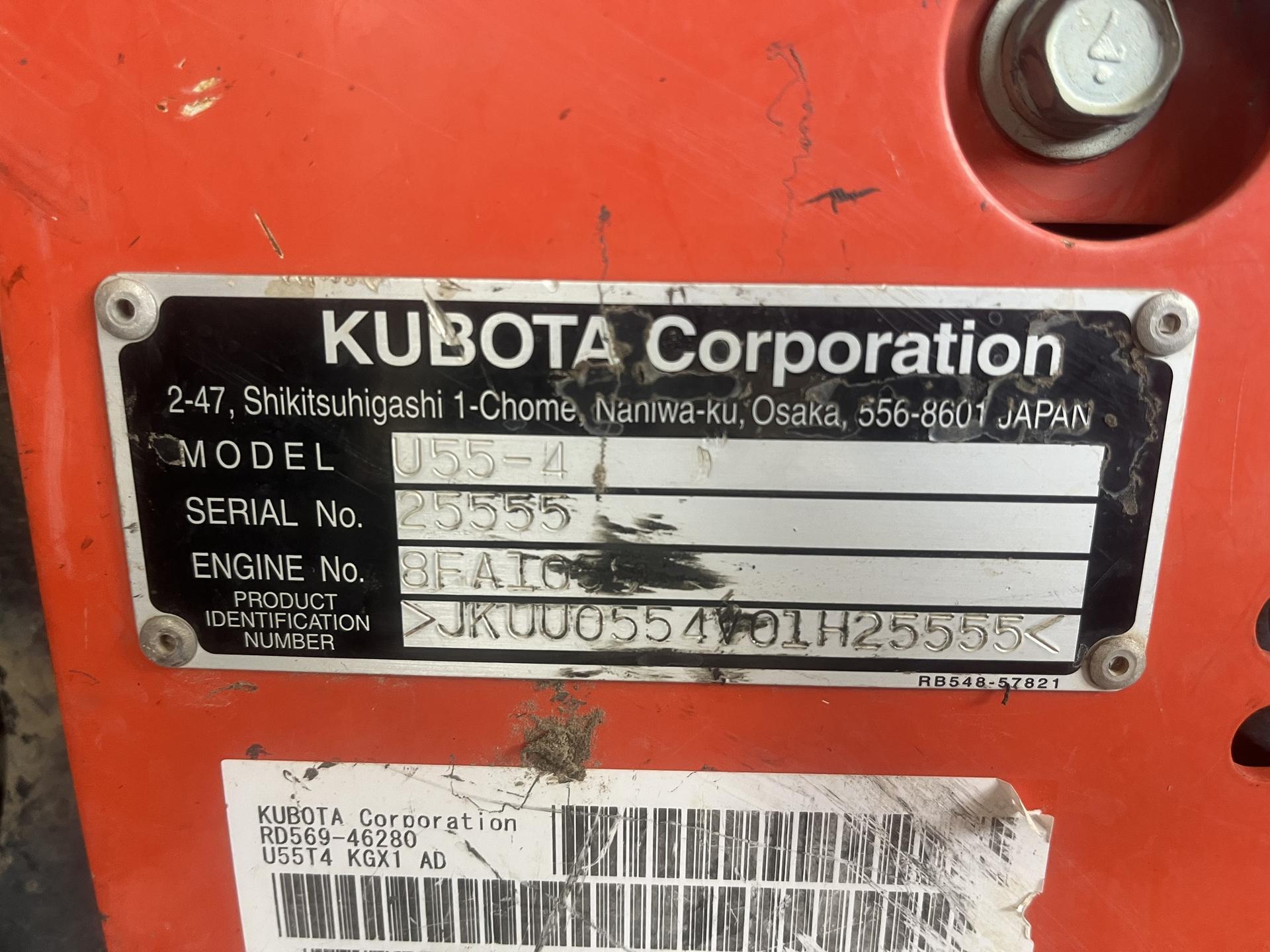 2015 Kubota U55-4