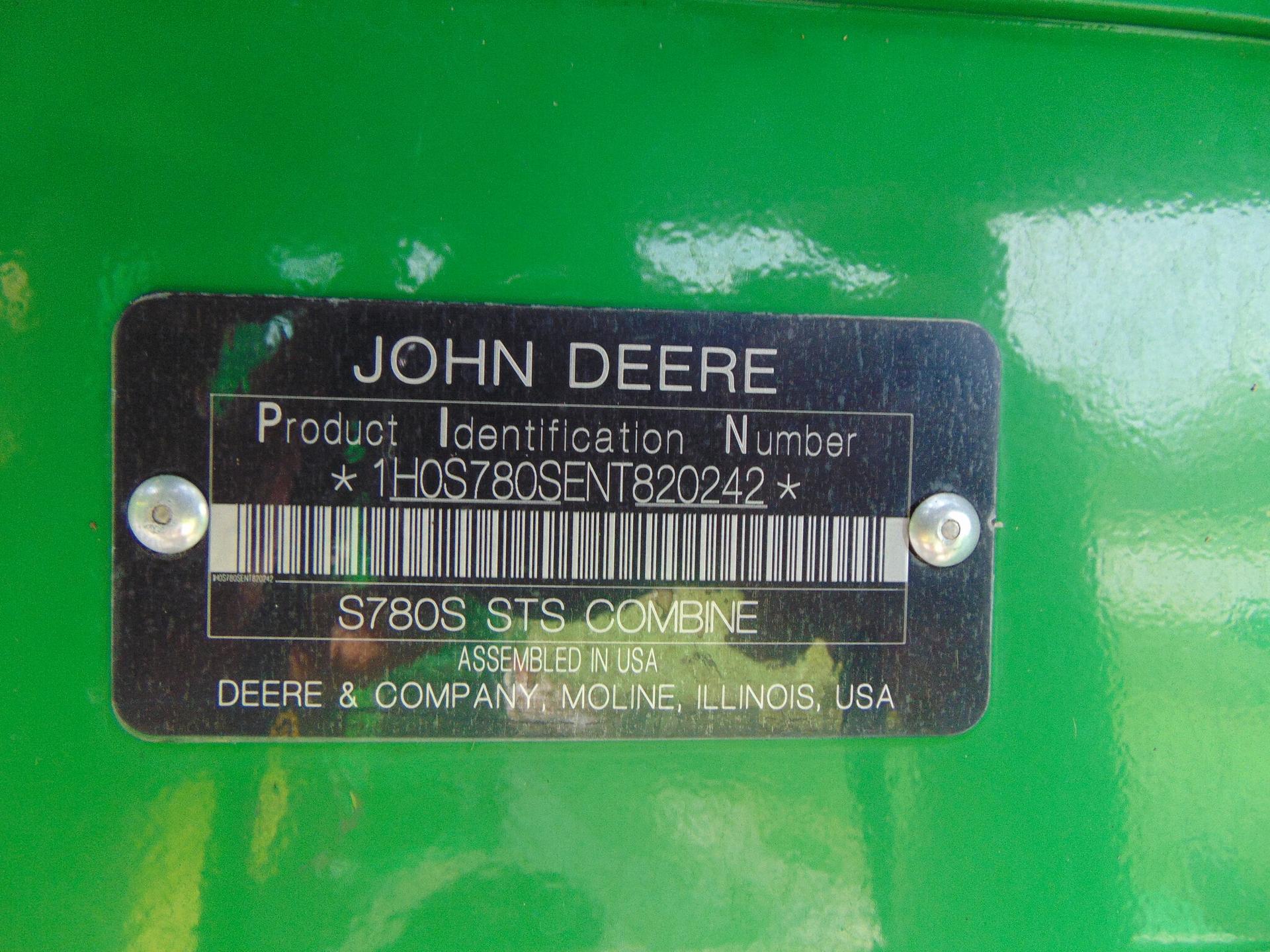 2022 John Deere S780